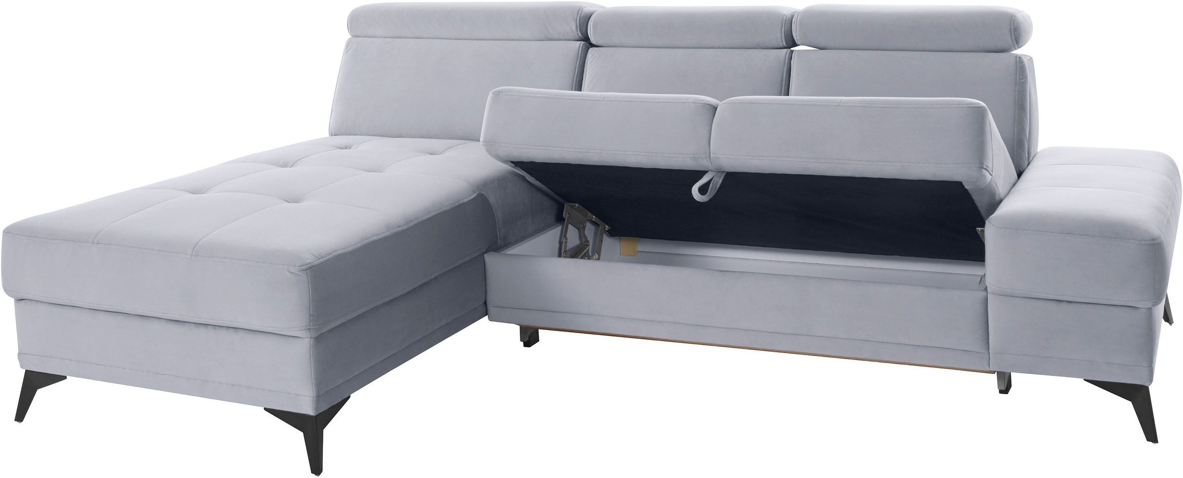 INOSIGN Ecksofa »Cardiz L-Form«, inkl.Kopfteilverstellung und Federkern wahlweise mit Bettfunktion