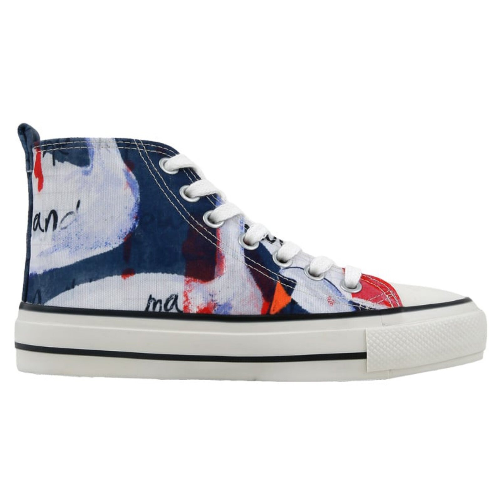 Thumbnail - DOGO Sneaker "Lyra High-Top Sneaker Swan And Raven" Handgefertigt
