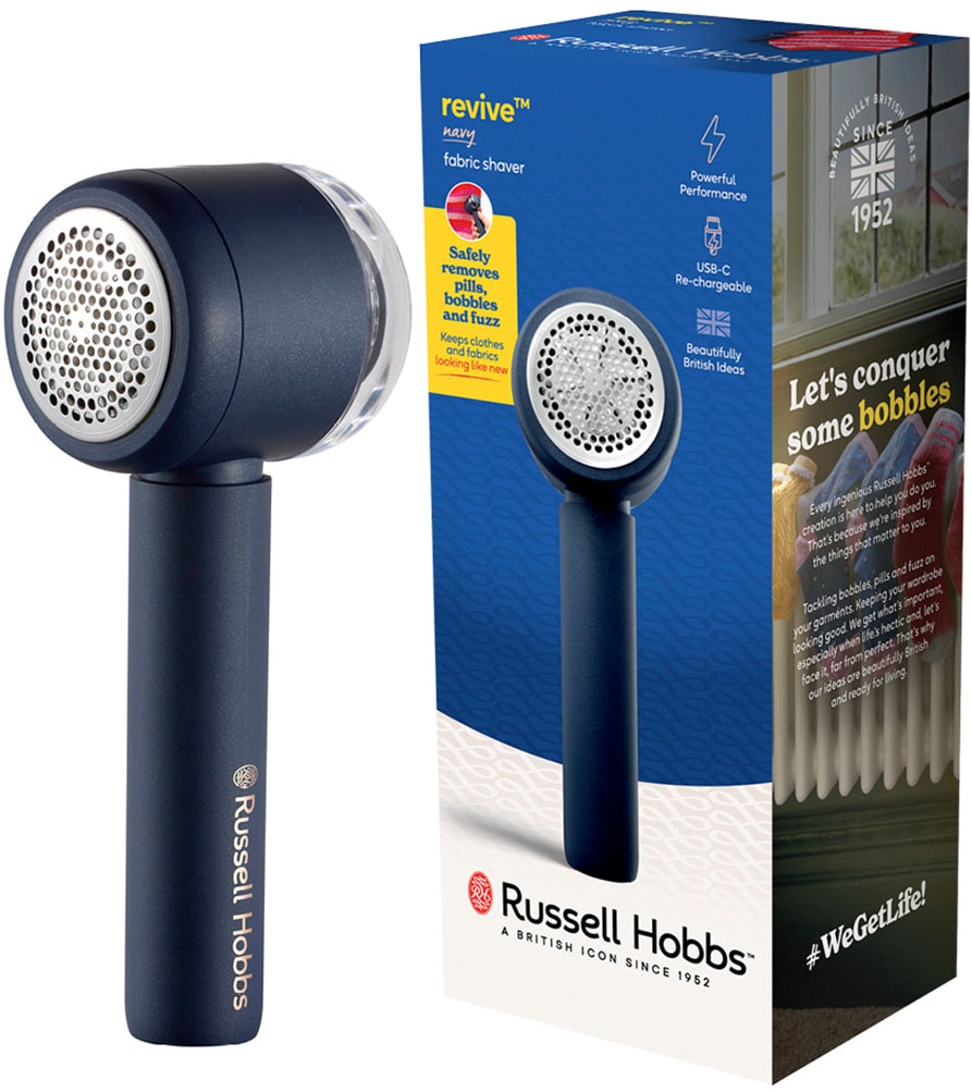 RUSSELL HOBBS Fusselrasierer »27660-56« elektrisch, aufladbar inklusive Holzreinigungsbürste & USB-C Ladekabel