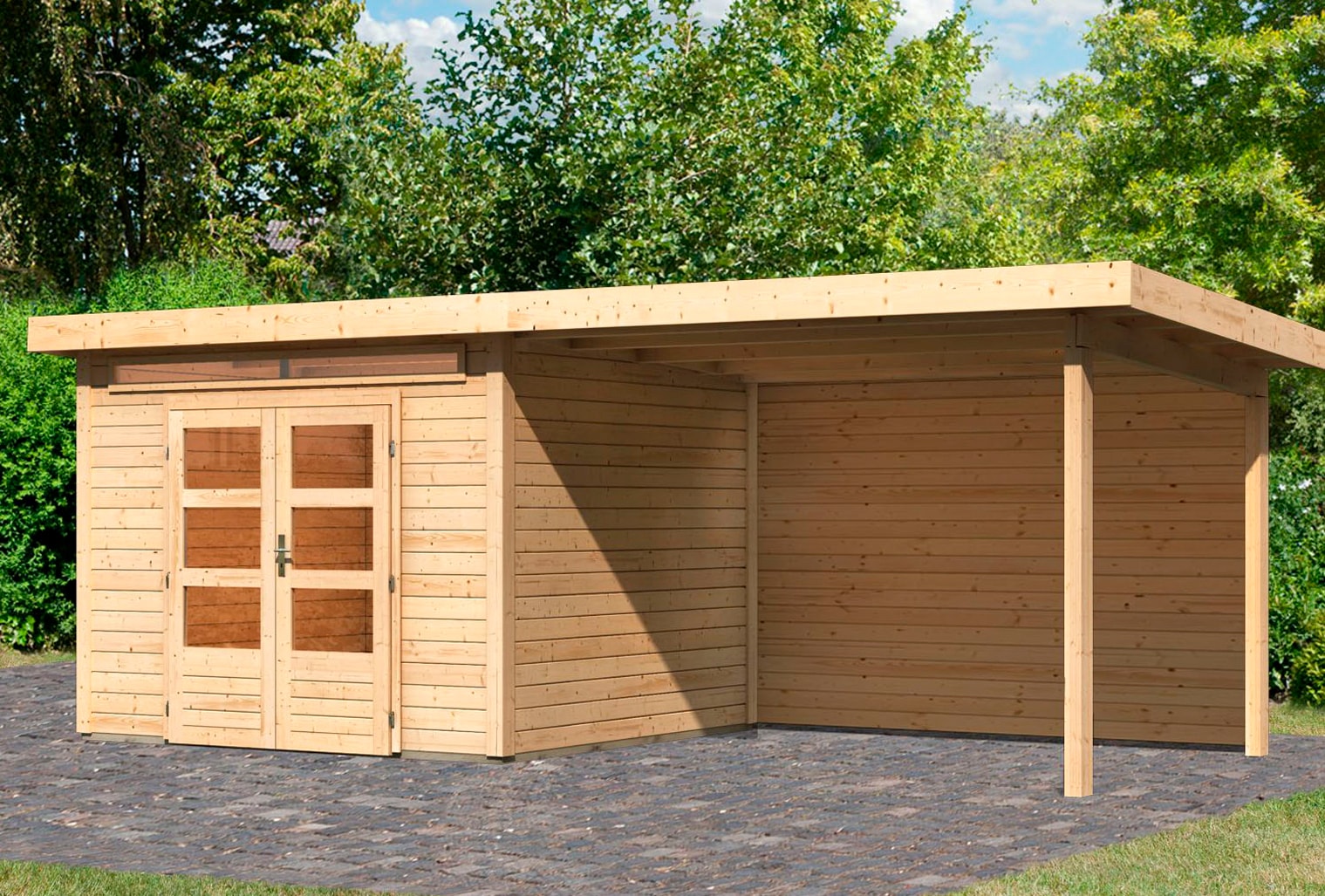 Karibu Gartenhaus "Ammersee 4" günstig online kaufen