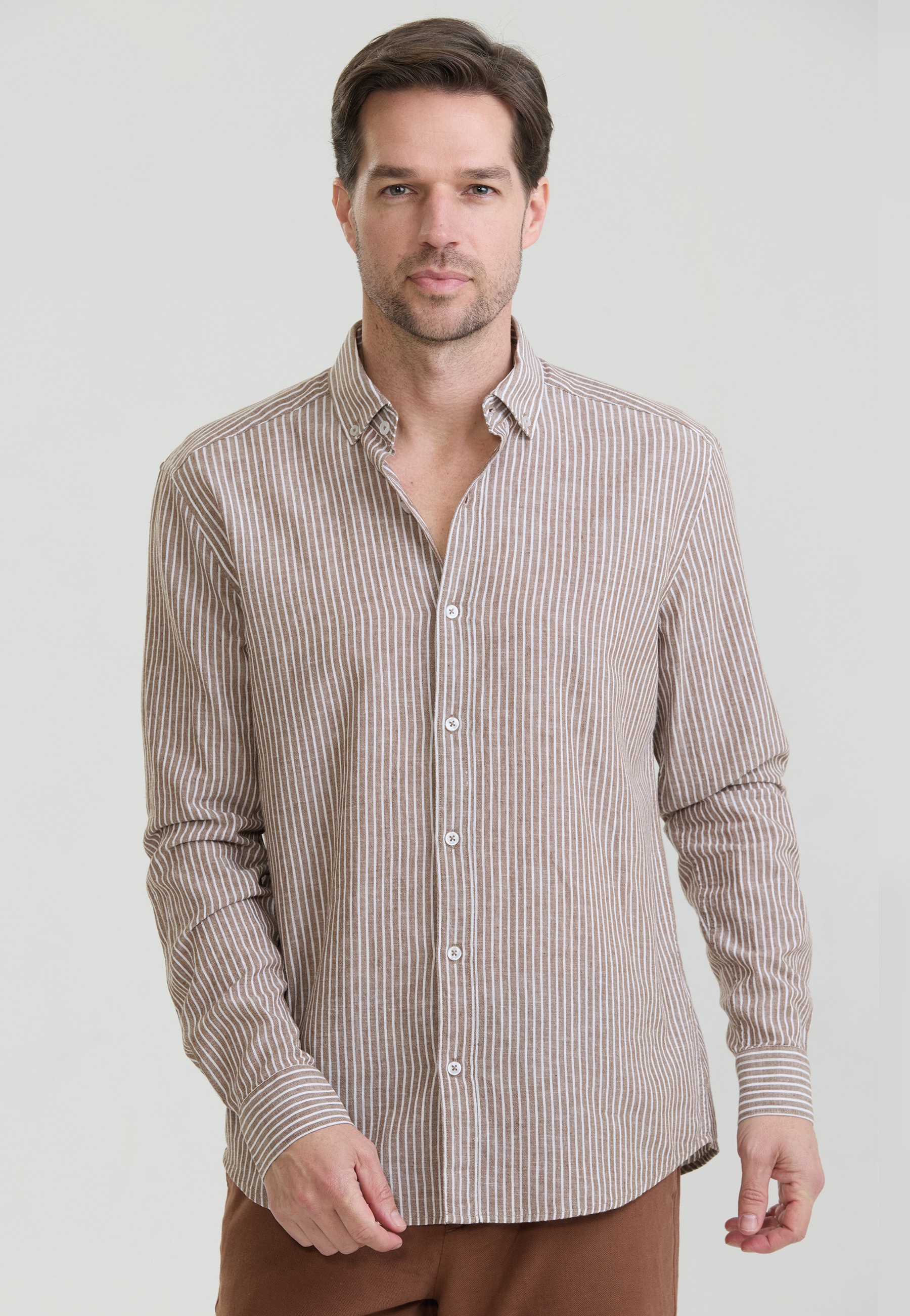 Felix Hardy Langarmhemd "Gestreiftes Langarm Hemd"