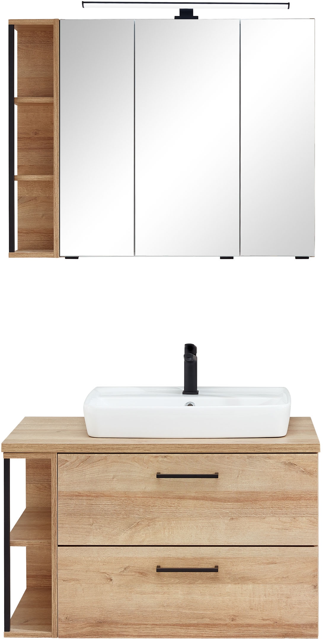 Saphir Badmöbel-Set "5-tlg. Mit Softclose-Türen" 6 Stk. tlg.