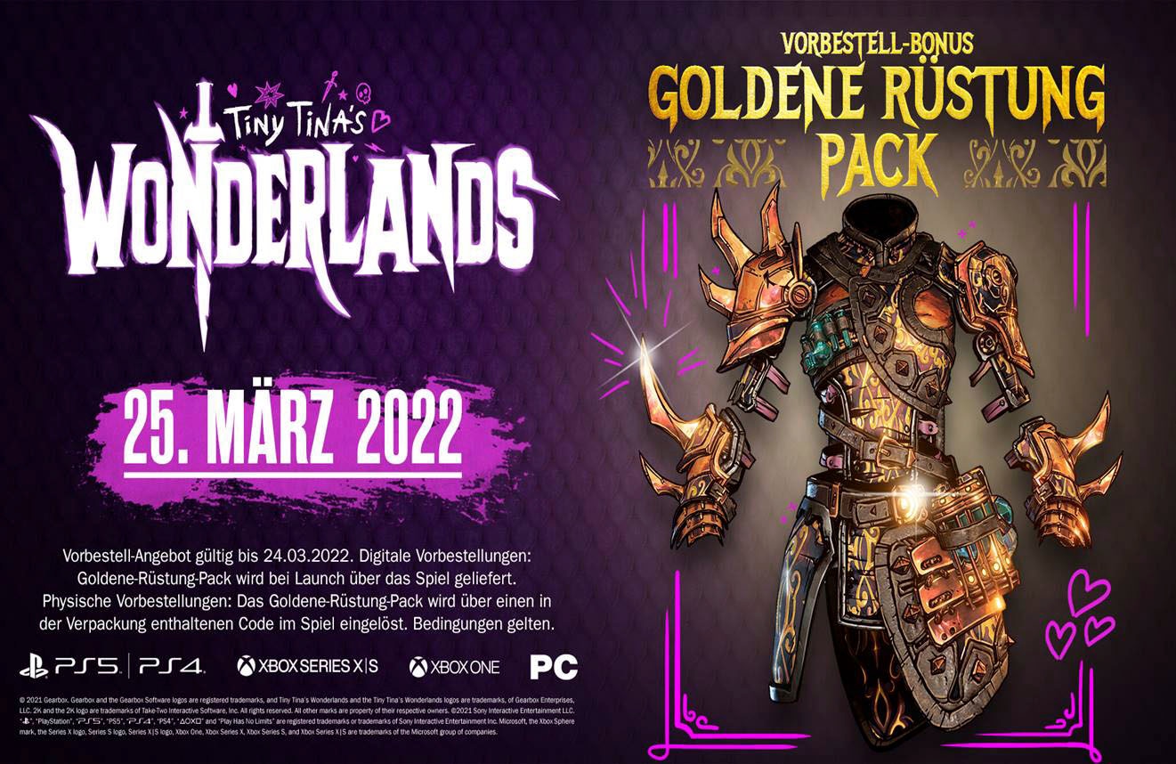 2K Spielesoftware »Tiny Tina's Wonderlands«, PlayStation 4