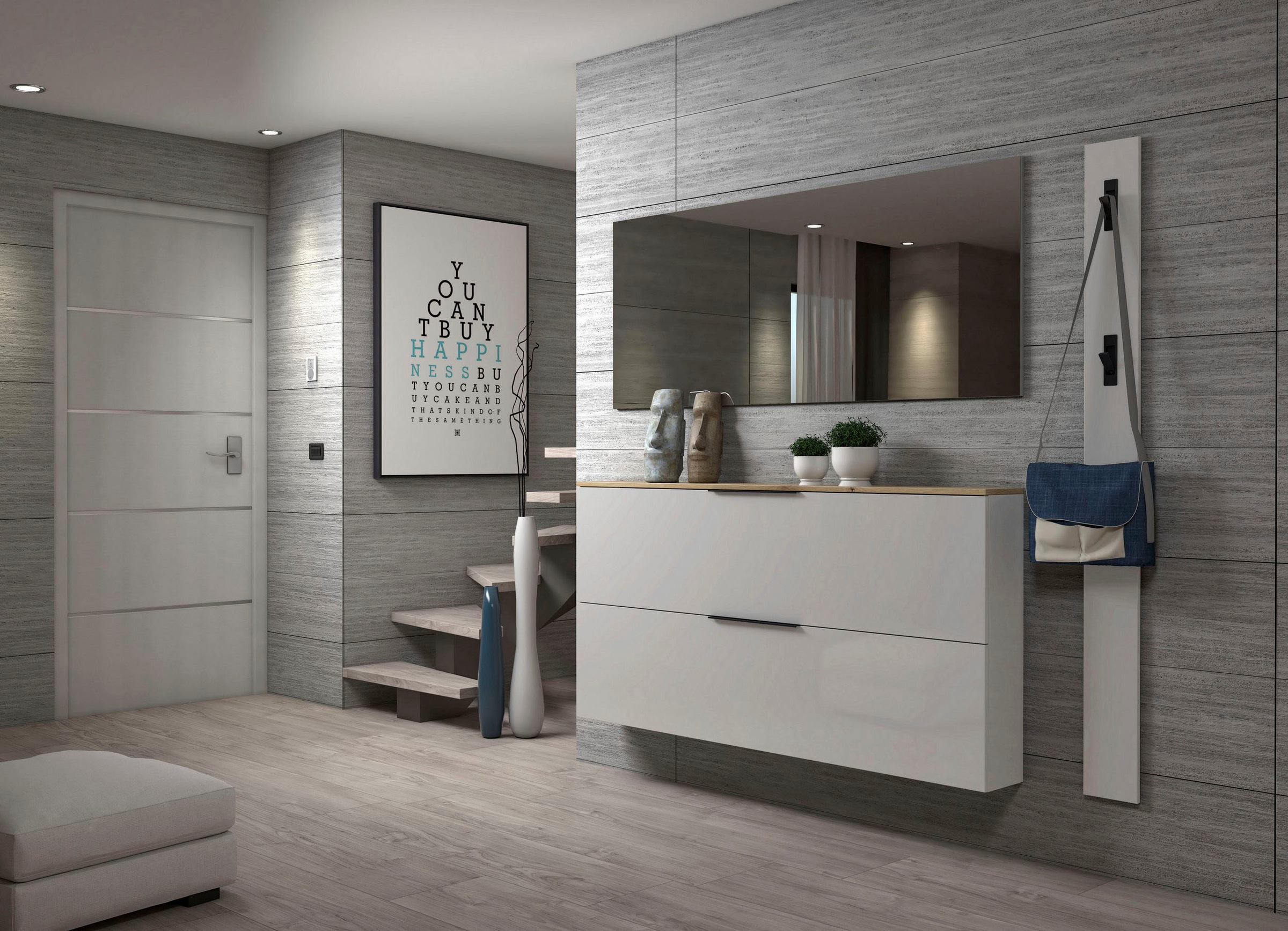 Home affaire Garderobenpaneel "SPACE, Garderobenleiste, Wanpaneel, Wandgard günstig online kaufen