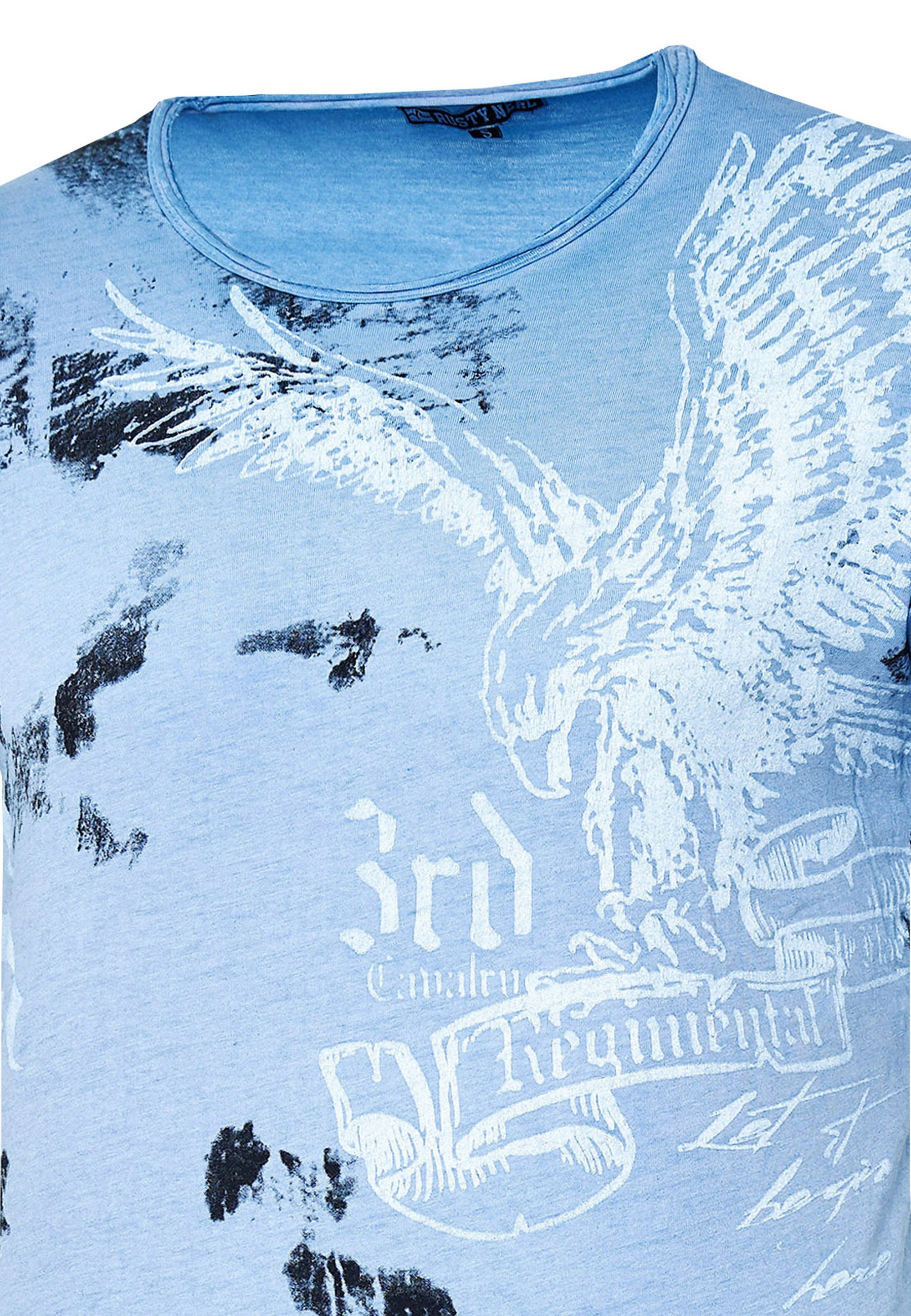 Rusty Neal T-Shirt, mit Adler-Print