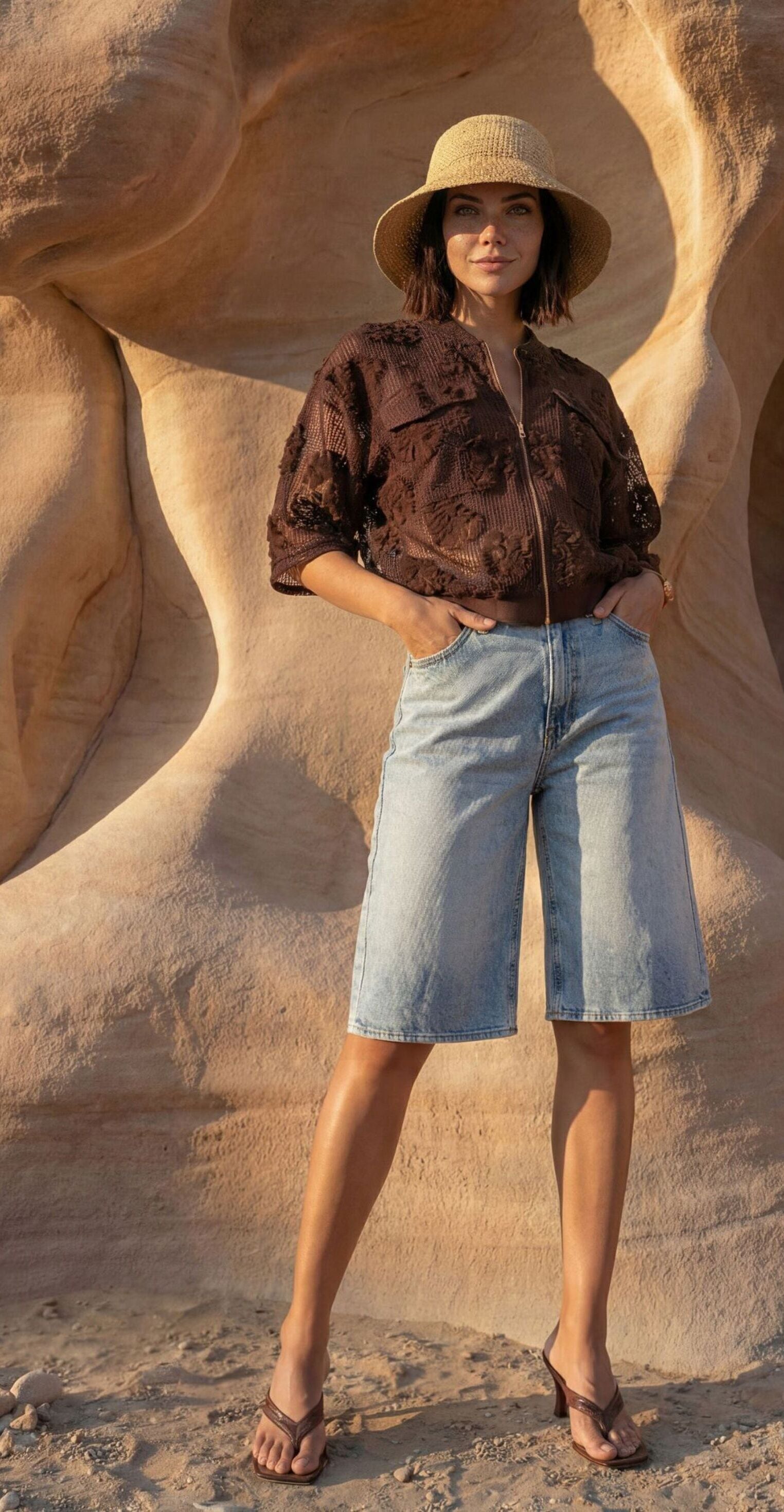 Zero Shorts »Damen mit Bindegürtel«  Gürtel