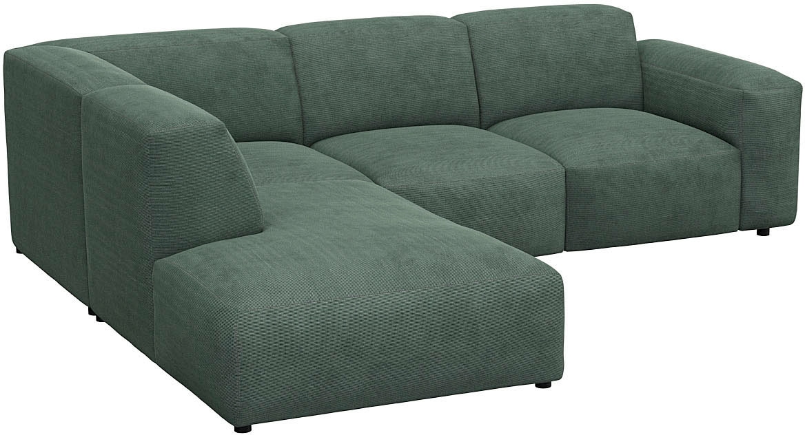 FLEXLUX Ecksofa »Lucera, super bequem durch hochwertigen Sitzaufbau mit Kaltschaum«, modern & anschmiegsam, L-Form, Designsofa
