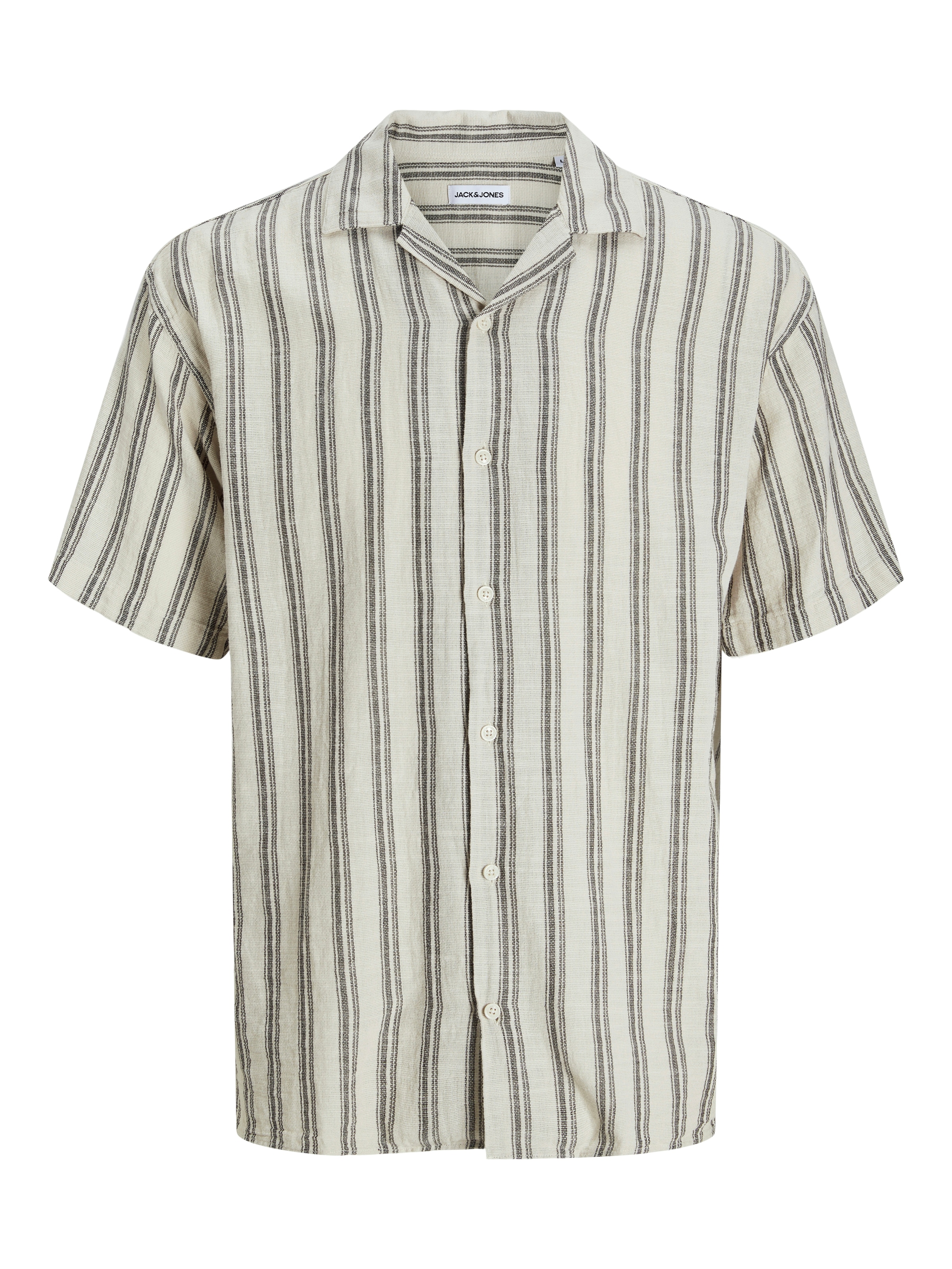 Jack & Jones Kurzarmhemd »JJEENZO STRIPE RESORT SHIRT SS SN«, mit Streifen Muster