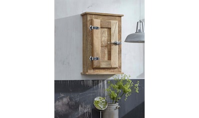 Hängeschrank »Frigo«, Mangoholz im Antik-Look mit Kühlschrankgriffen, Breite 45 cm