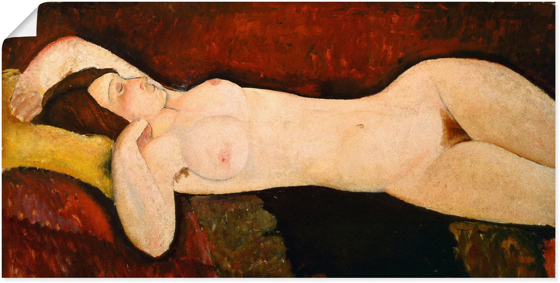 Wandbild »Akt einer schlafenden Frau«, Frau, (1 St.), als Leinwandbild, Poster in...