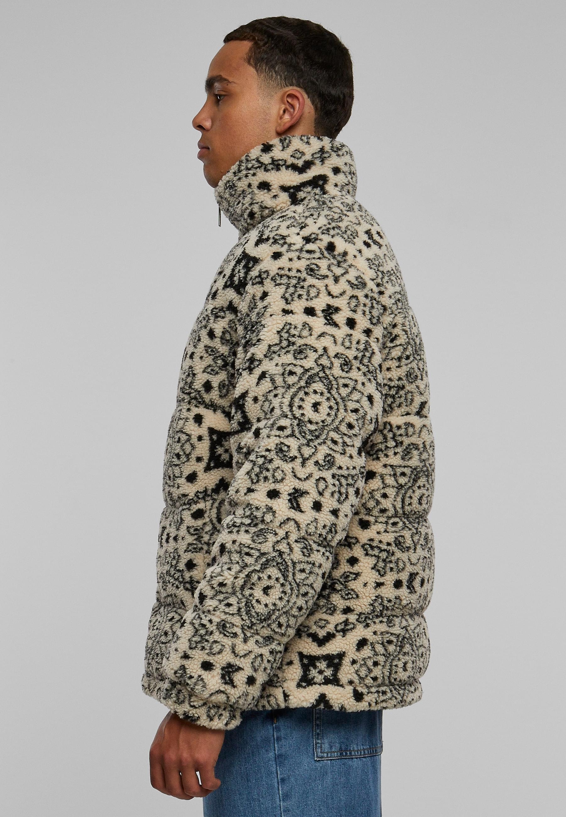Karl Kani Allwetterjacke »Karl Kani Damen KM233-024-1 KK Og Paisley Teddy Puffer Jacket«, (1 St.), ohne Kapuze