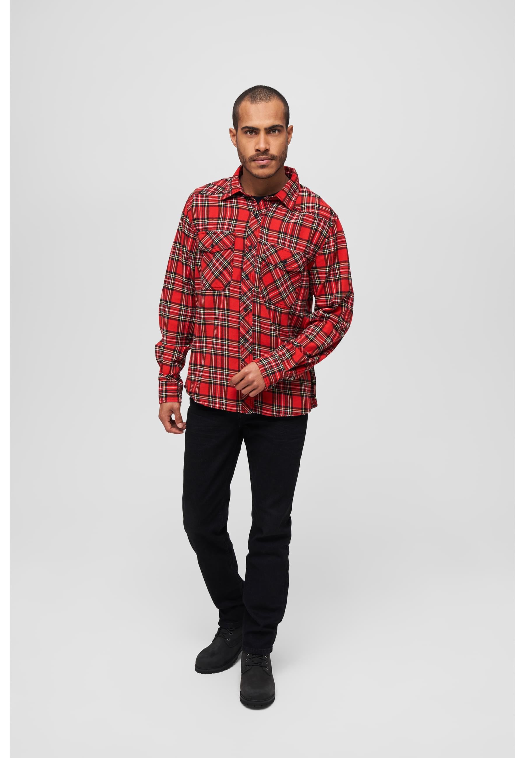 Brandit Langarmhemd »Brandit Herren Checked Shirt«, (1 tlg.)