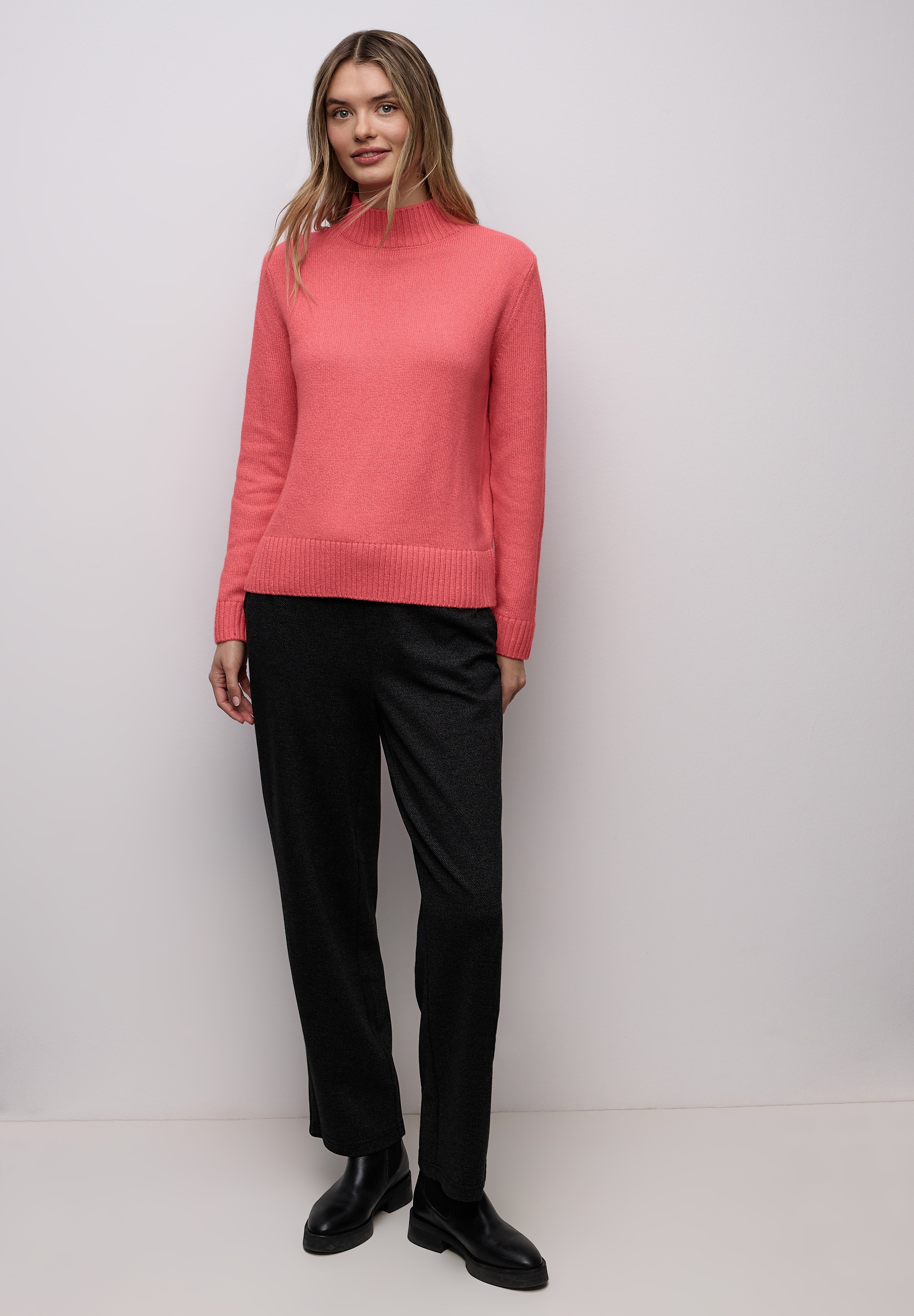 Thumbnail - STREET ONE Strickpullover mit Rippstrick