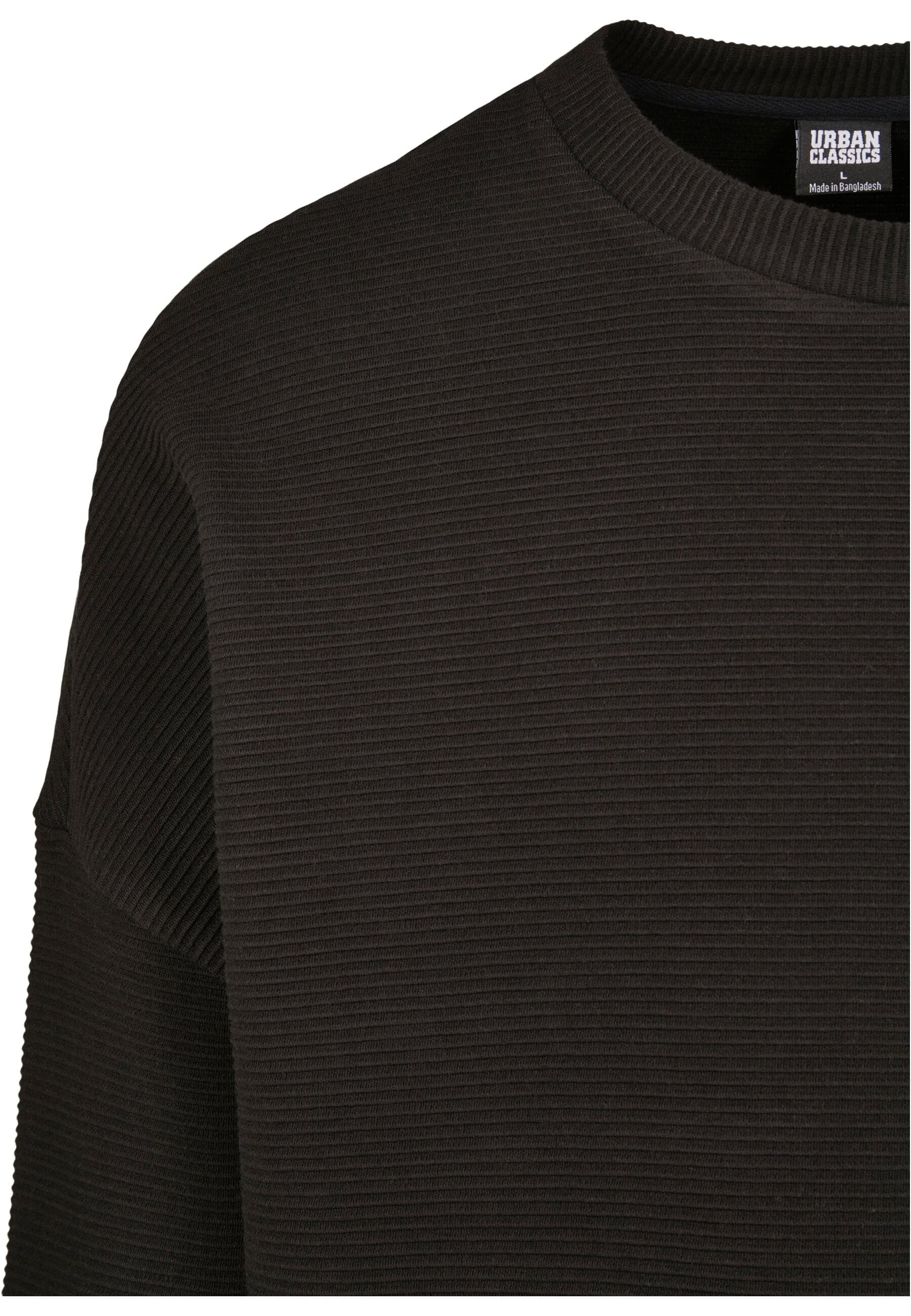 URBAN CLASSICS Rundhalspullover »Urban Classics Herren Cut On Sleeve Naps Interlock Crew«, (1 tlg.)