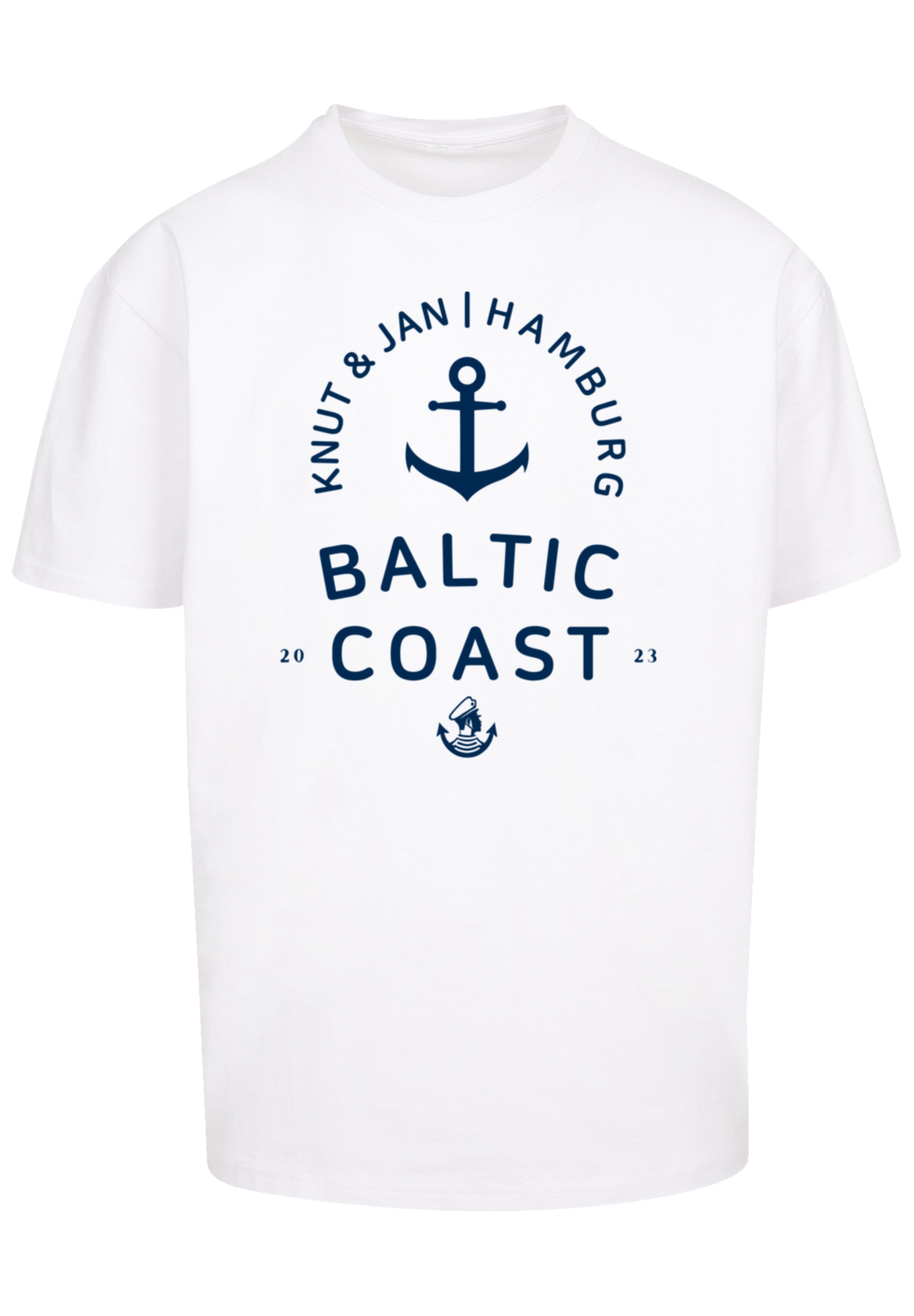 F4NT4STIC T-Shirt »Ostsee Logo Knut & Jan Hamburg«, Print