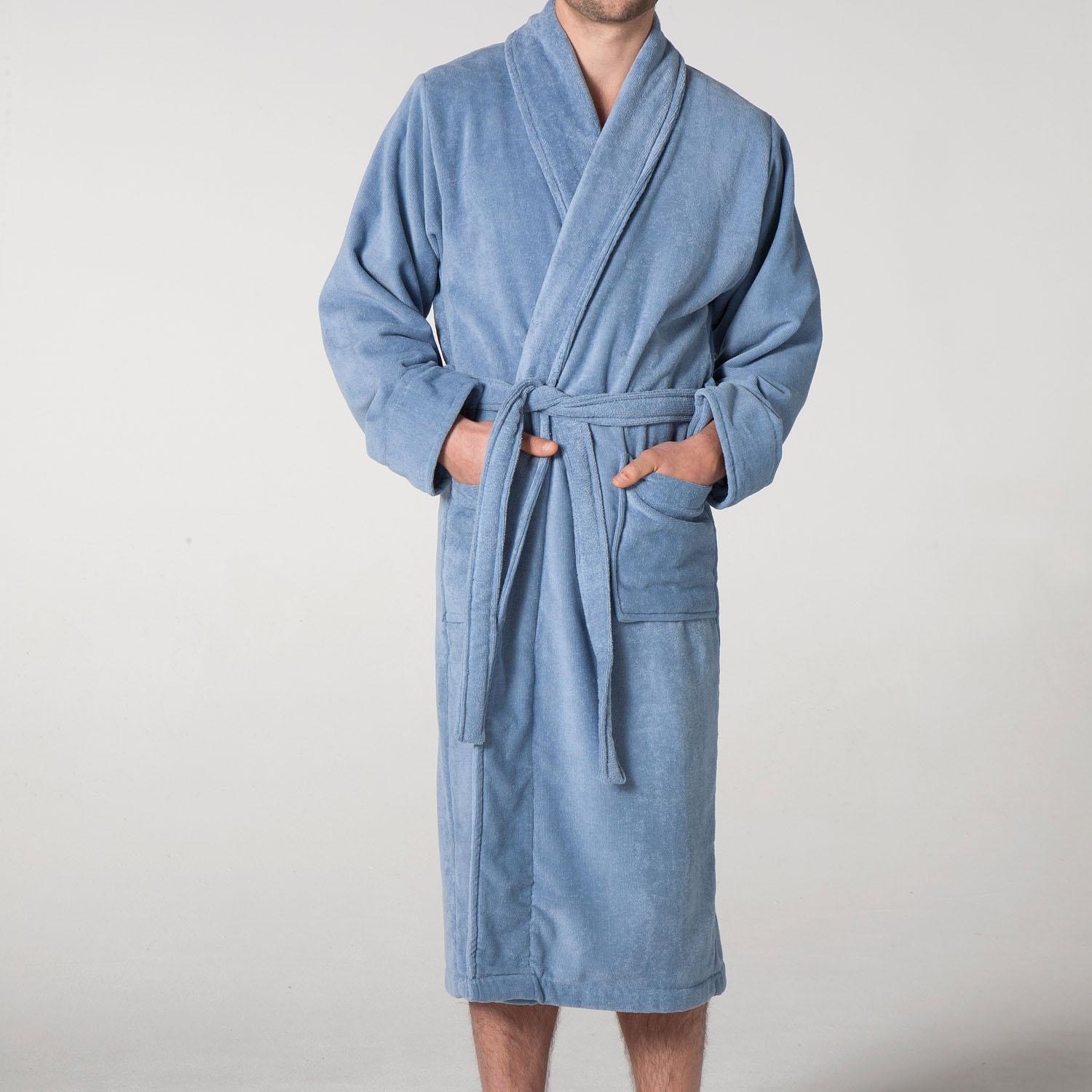 Seahorse Bademantel »Seahorse Pure Unisex«, (1 St.), Langarm, aufgesetzte Taschen