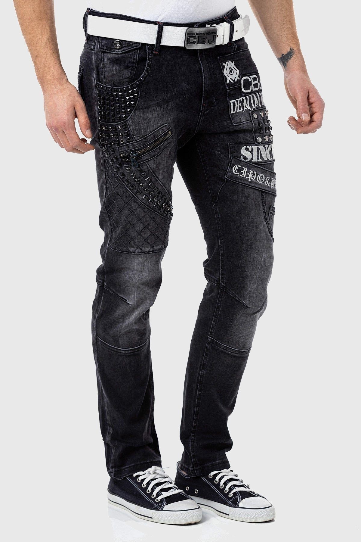 Cipo & Baxx 5-Pocket-Jeans »Jeans«, mit zahlreichen Details