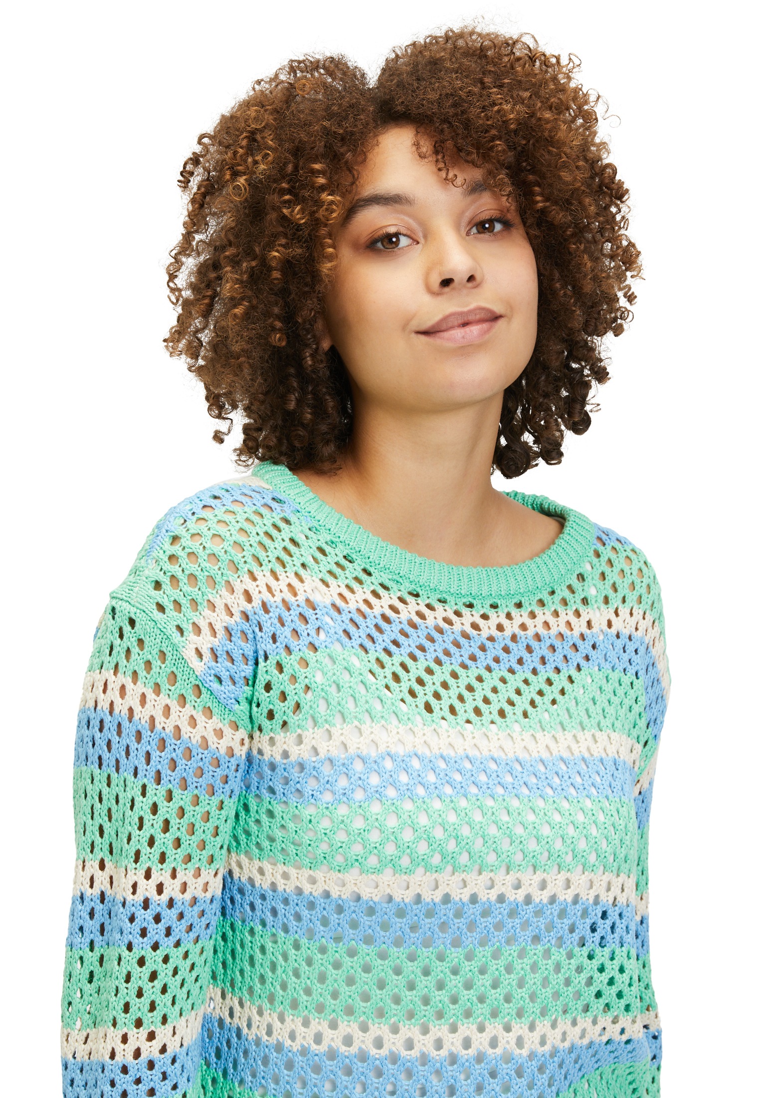 Betty Barclay Strickpullover »Betty Barclay Grobstrick-Pullover mit Streifen«, (1 tlg.), Ringel