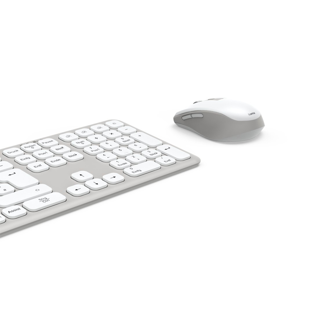 Hama Tastatur- und Maus-Set »Tastatur und Maus kabellos (Multi Device 2,4GHz, 2x Bluetooth, QWERTZ)«