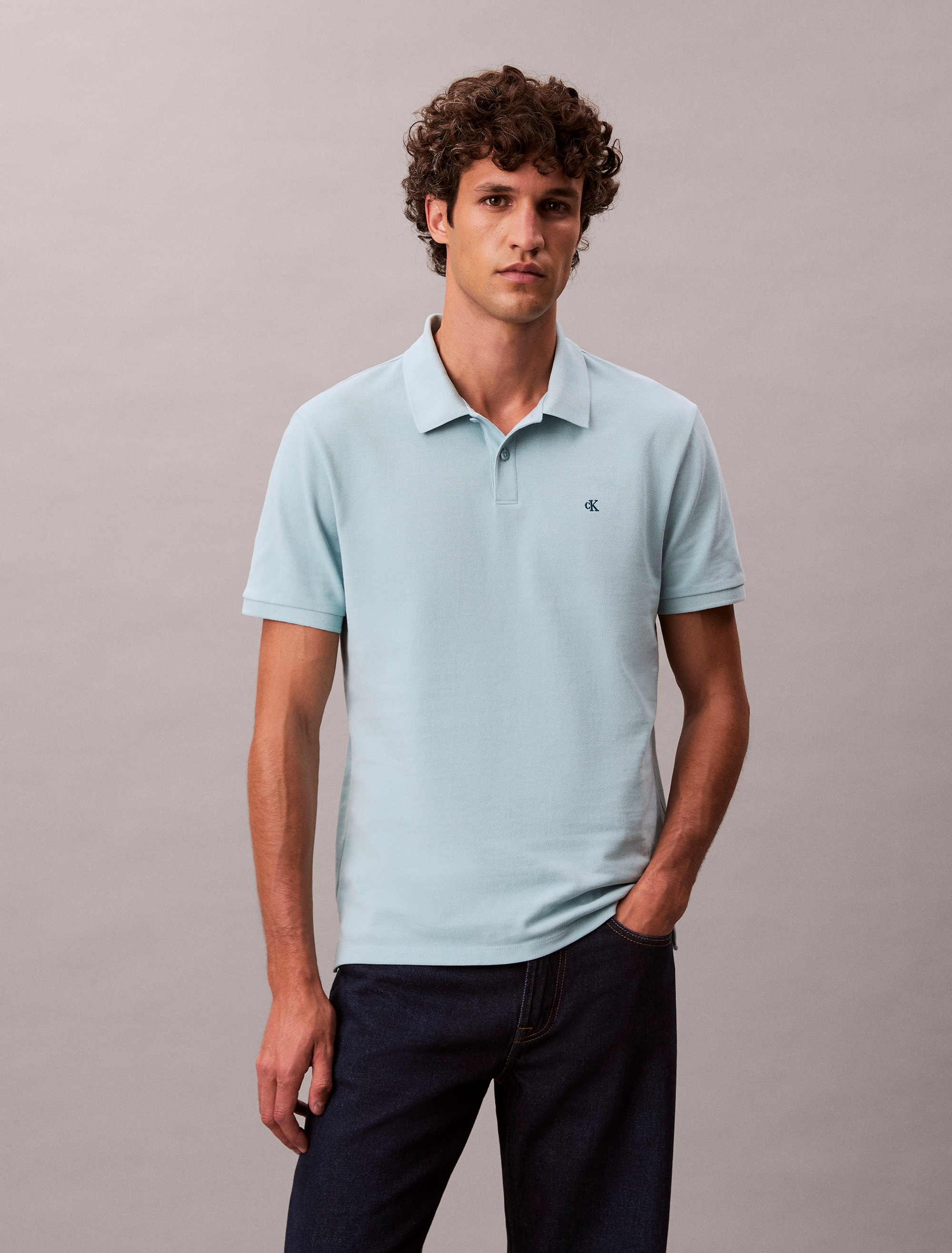 Calvin Klein Jeans Poloshirt "SS CASUAL PIQUE CLASSIC POLO", Mit Rundhalsau günstig online kaufen
