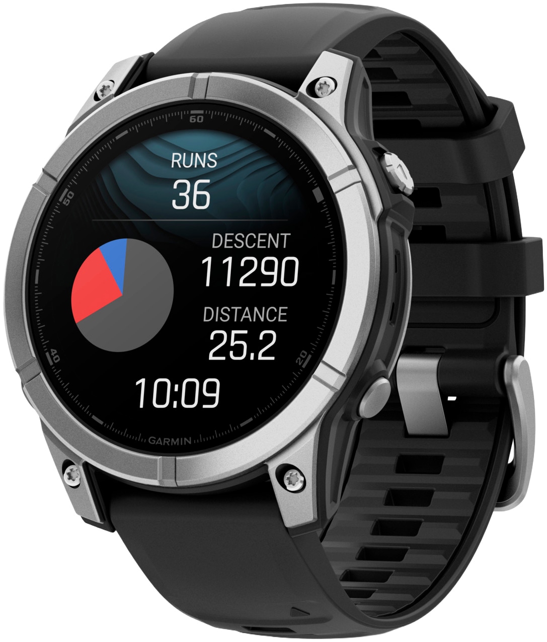 Garmin Schwarz Fenix E Bluetooth Gps 47Mm Amoled Edelstahl Wasserdicht 10Atm - Bild 9
