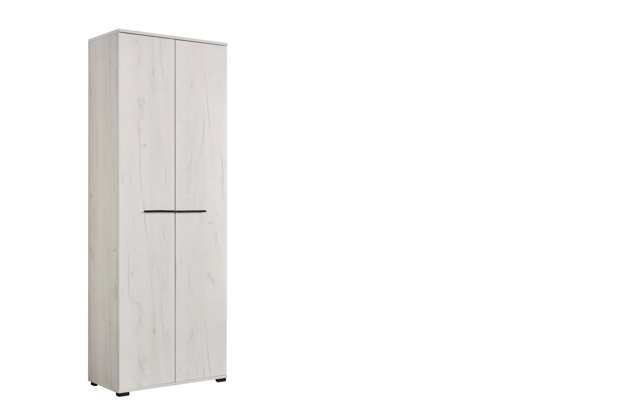 Home affaire Garderobenschrank »Lorca Drehtürenschrank, Dielenschrank , Flurschrank, Mehrzweckschrank« Modernes Design in Eiche-Optik mit ABS-Kanten, 2-türig