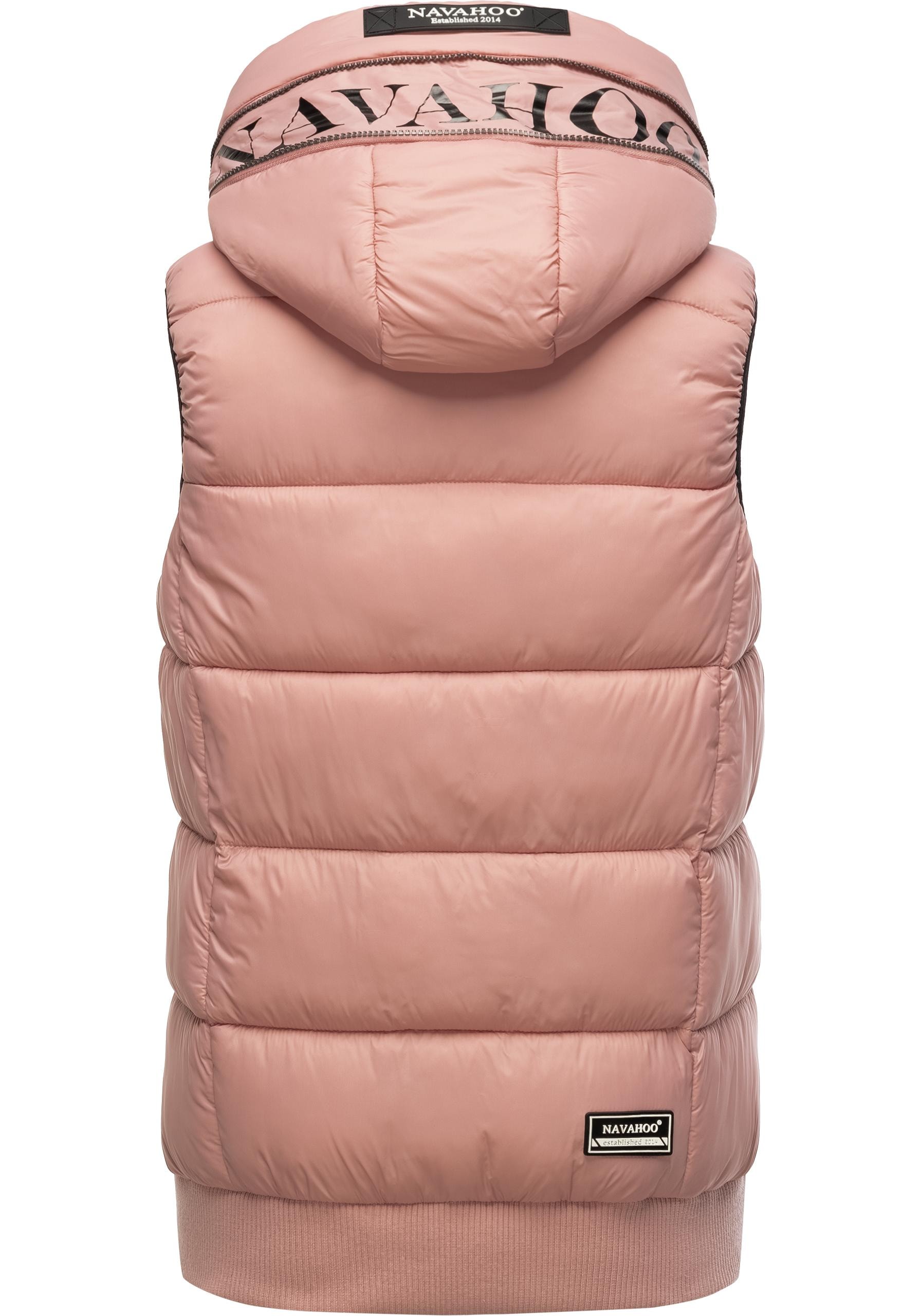 Navahoo Steppweste »Kassidy«, stylische ärmellose Damen Weste mit Kapuze
