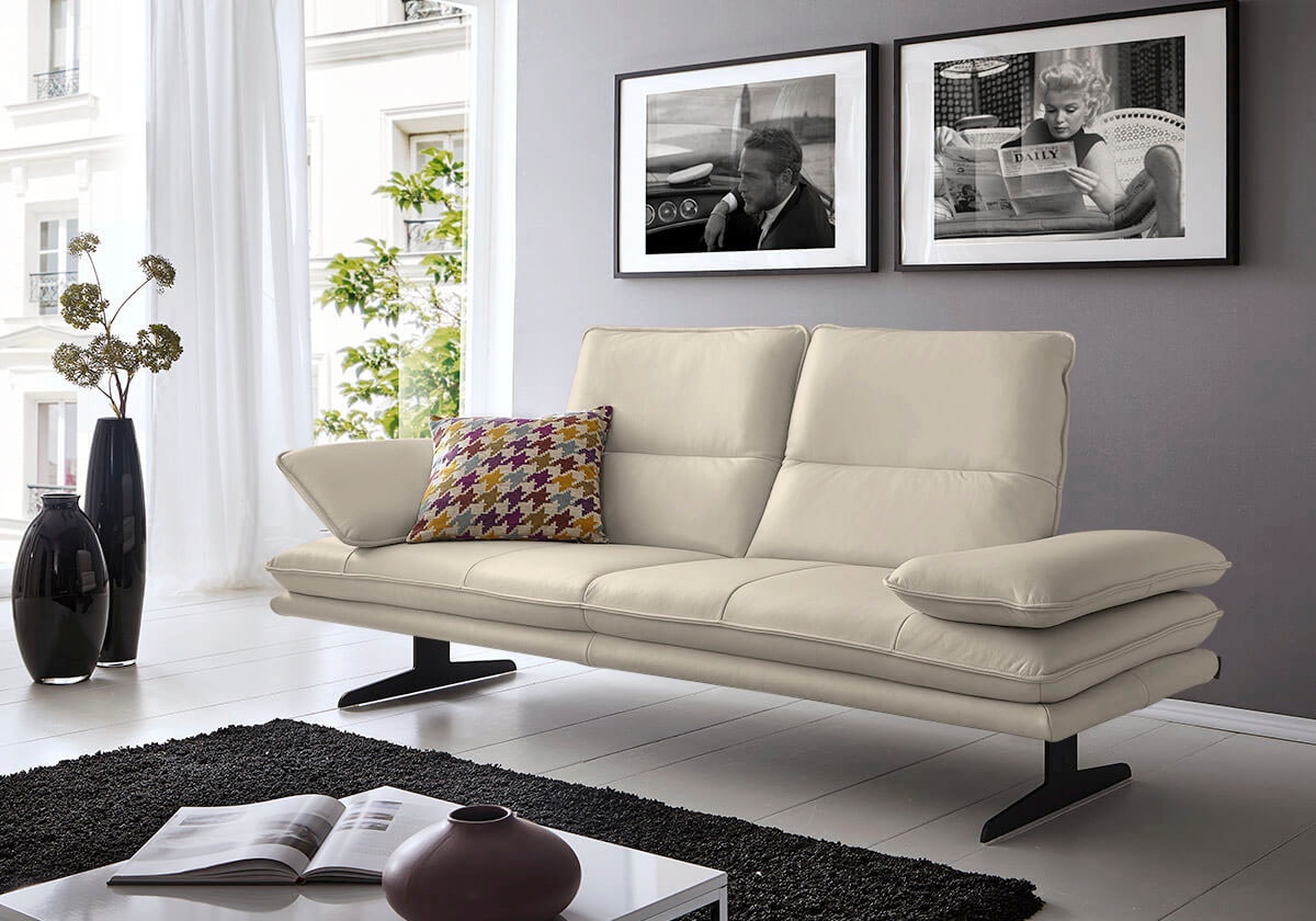 W.SCHILLIG 2-Sitzer "broadway, Designsofa mit tollem Sitzkomfort, Breite 216cm" Sitztiefenverstellung, Kopfteil- & Seitenteilverstellung, Breite 216cm