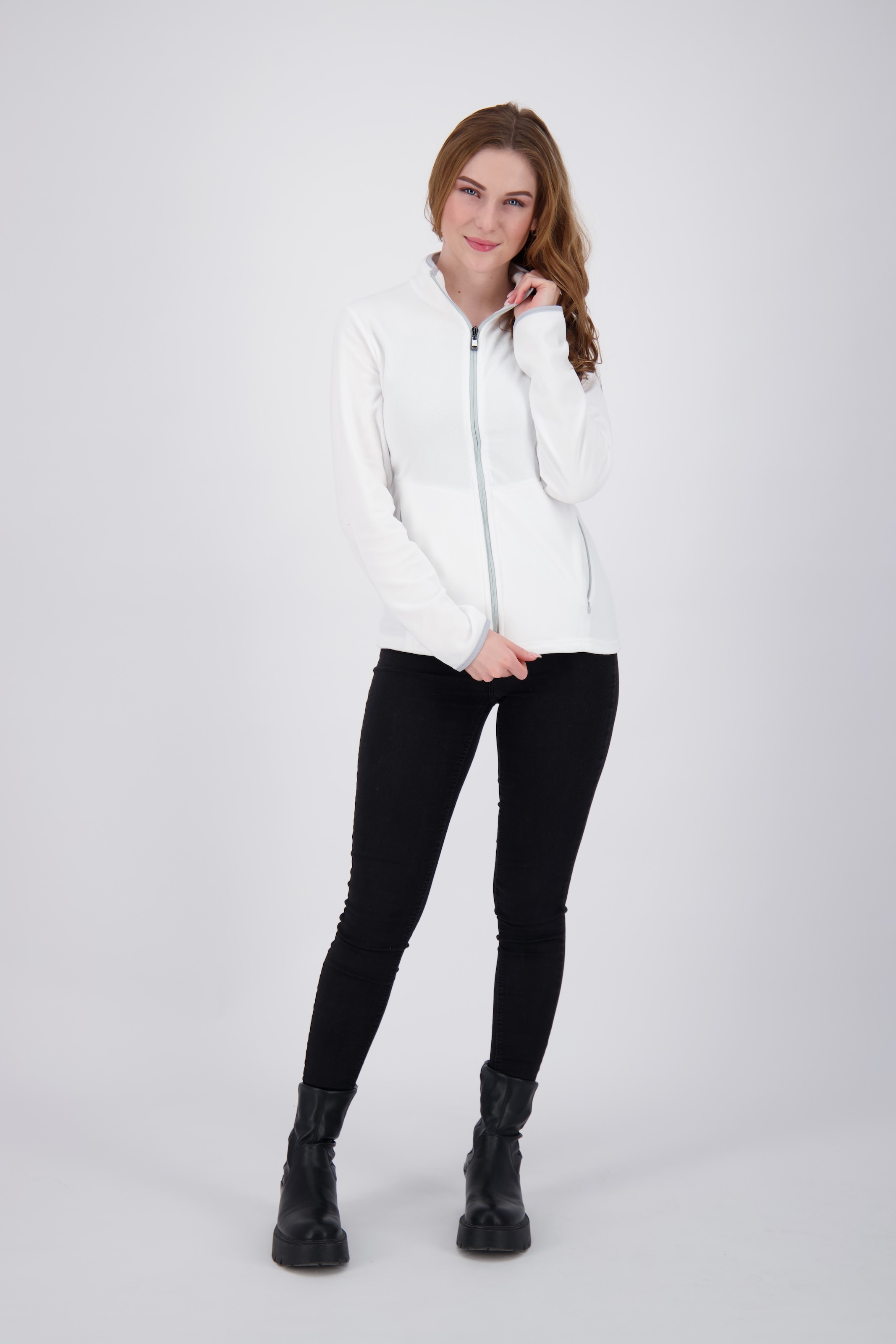 DEPROC Active Fleecejacke »DECORAH II WOMEN« weiche Fleecejacke in traditioneller Optik