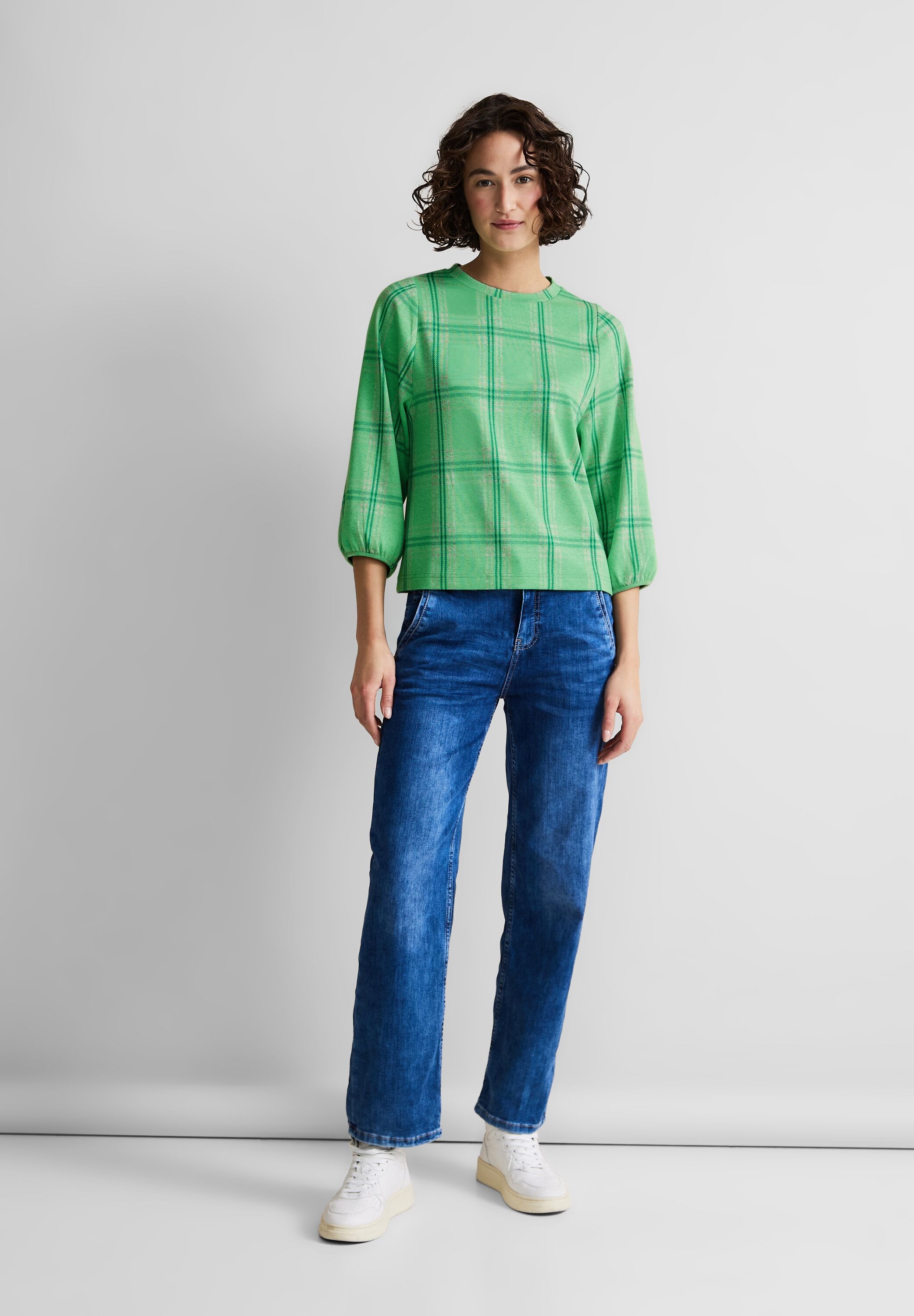STREET ONE 3/4-Arm-Shirt, mit Rundhalsausschnitt