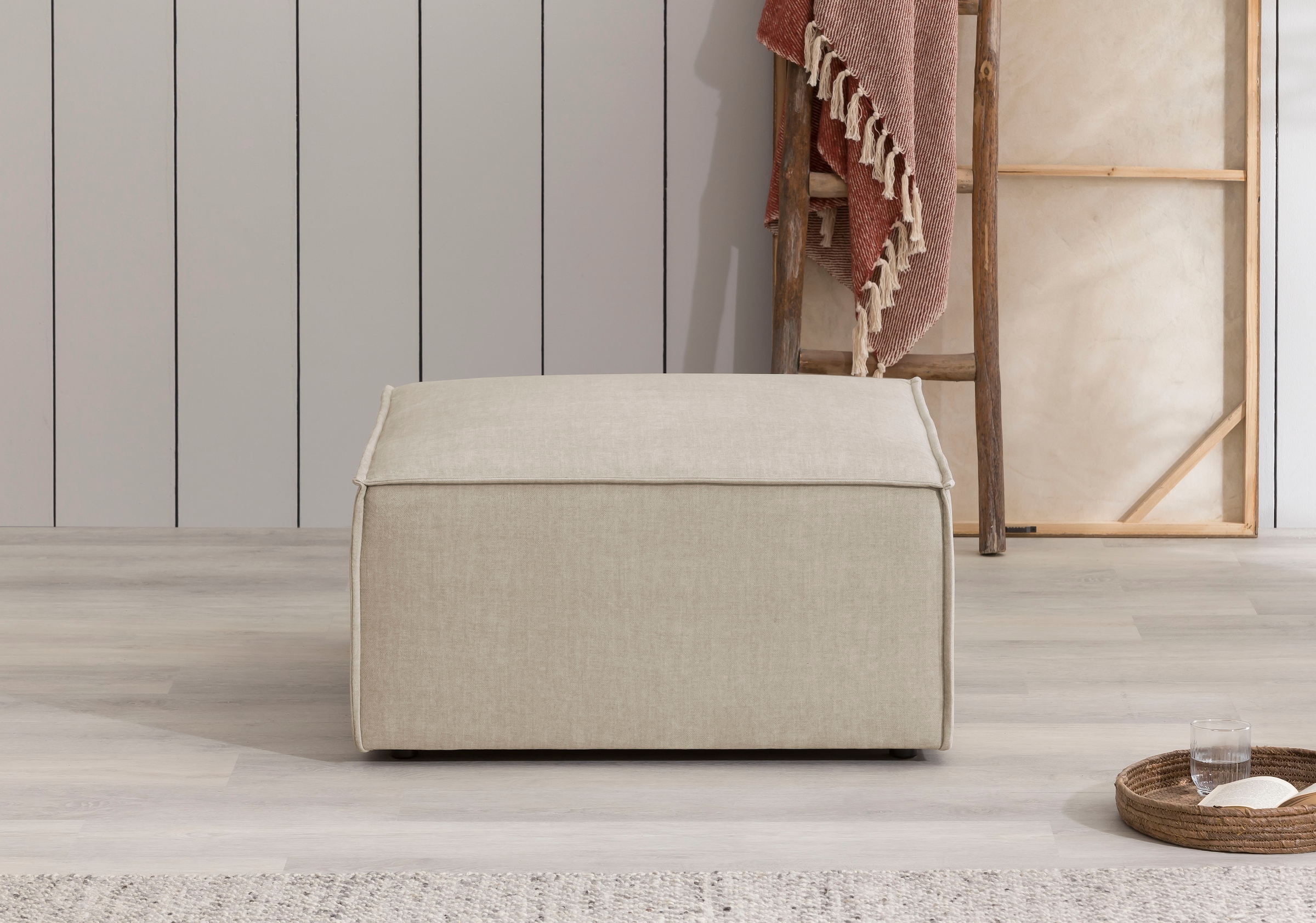 Home affaire Hocker "SHERWOOD" Hocker quadratisch, ideale Ergänzung zum Lov günstig online kaufen