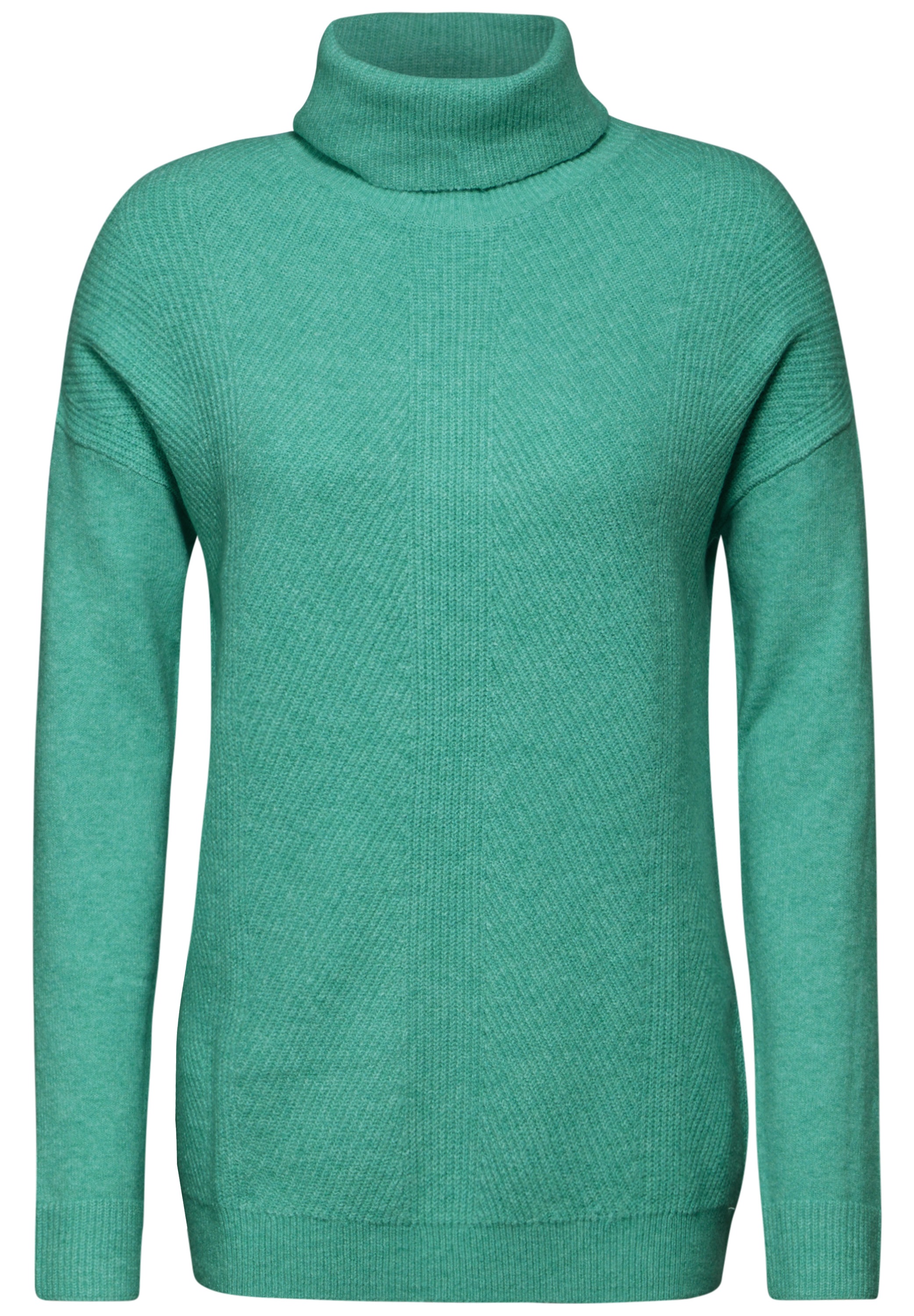 Cecil Rollkragenpullover, aus softem Materialmix