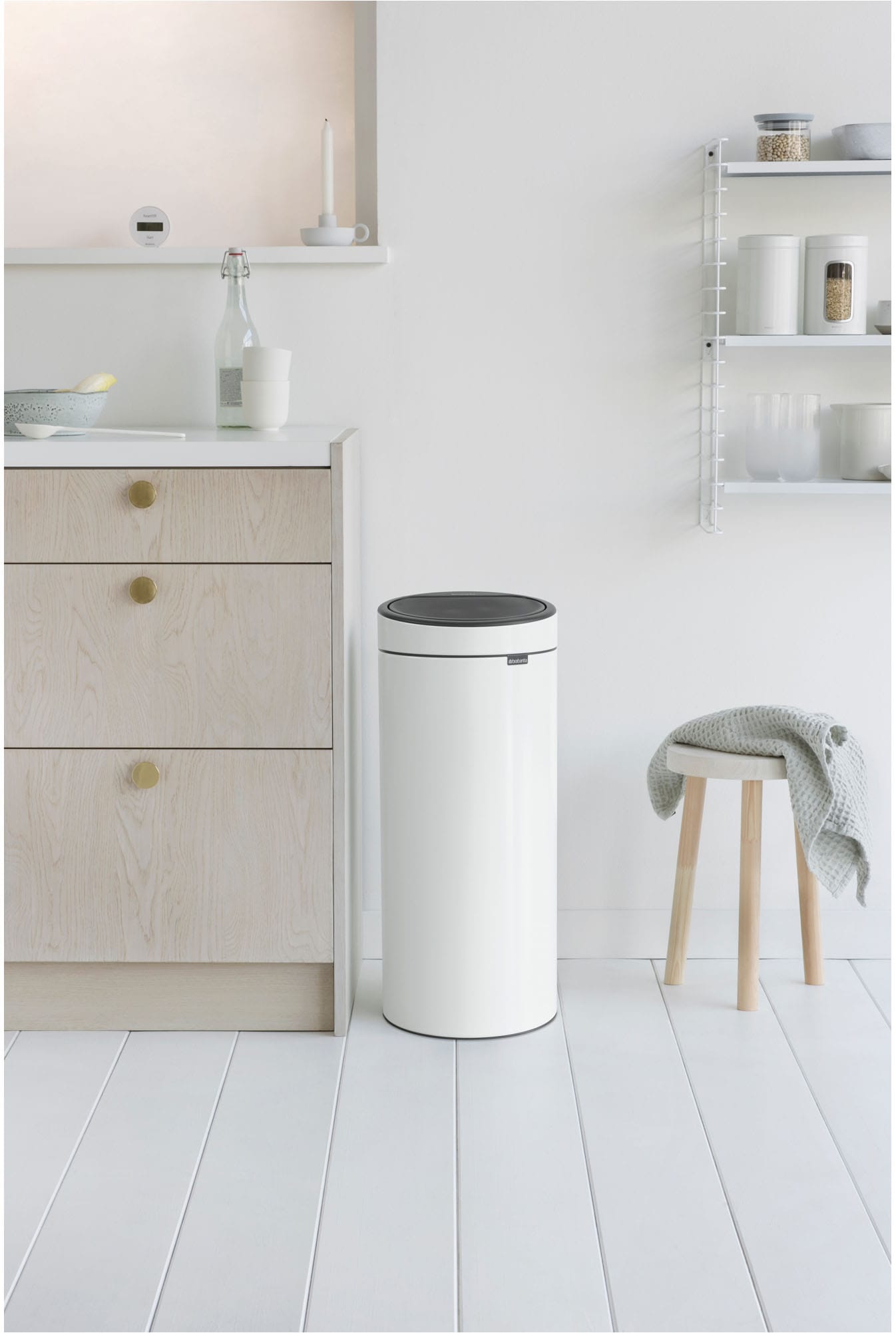 Brabantia Mülleimer »Touch Bin New, 30L«, Soft-Touch-Öffnungssystem