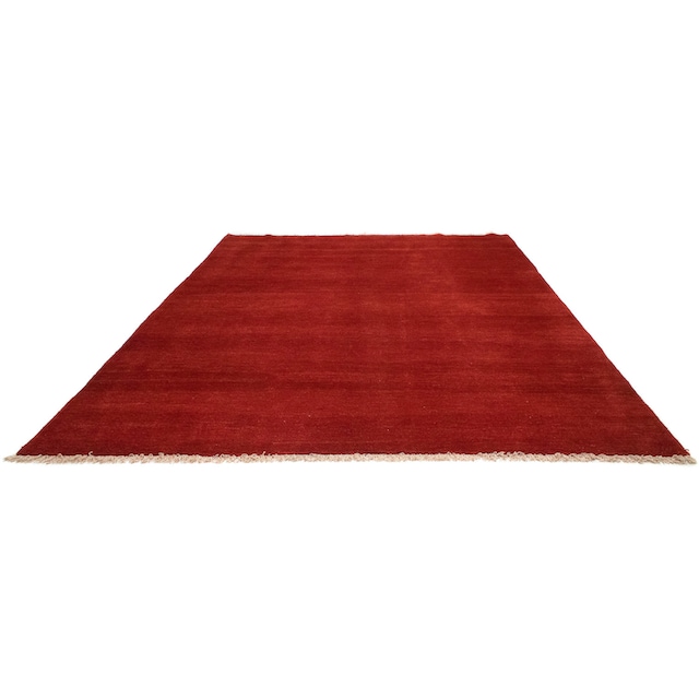 morgenland Wollteppich »Gabbeh Teppich handgeknüpft rot«, rechteckig,  handgeknüpft | BAUR