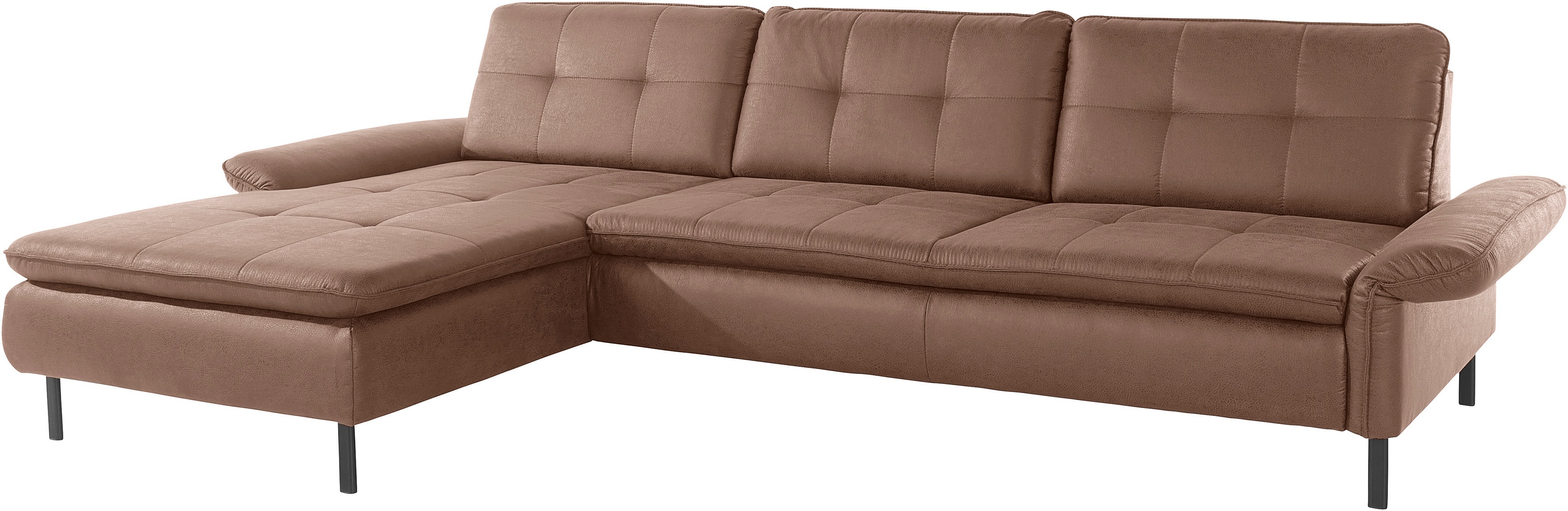 Thumbnail - INOSIGN Ecksofa "Birkholm L-Form" Armlehnverstellung, auch in Easy Clean Bezug - mit Wasser zu reinigen