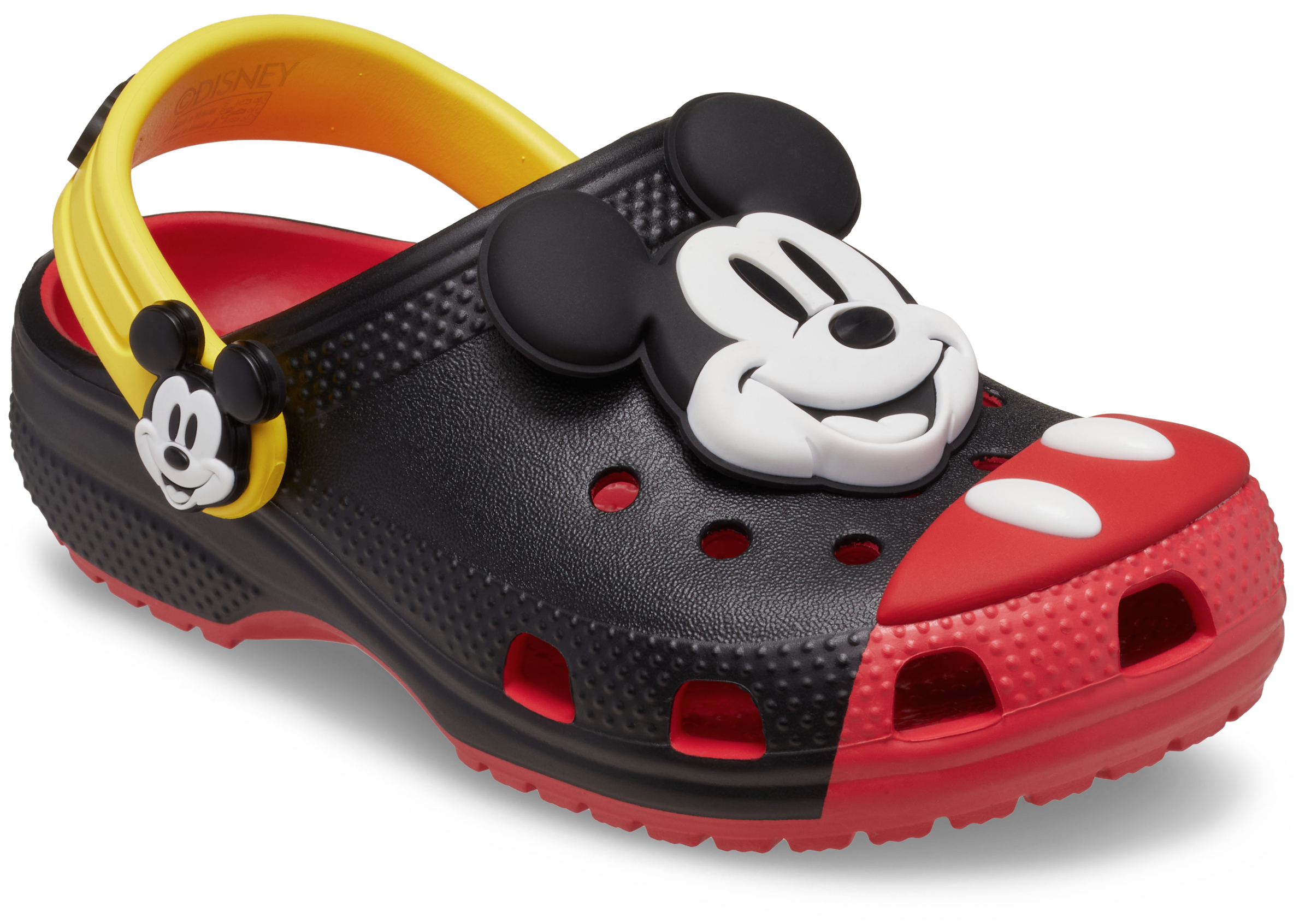 Crocs Clog "Mickey Mouse Classic Clog T" Sommerschuh, Strandschuh, Hausschuh mit Fersenriemen