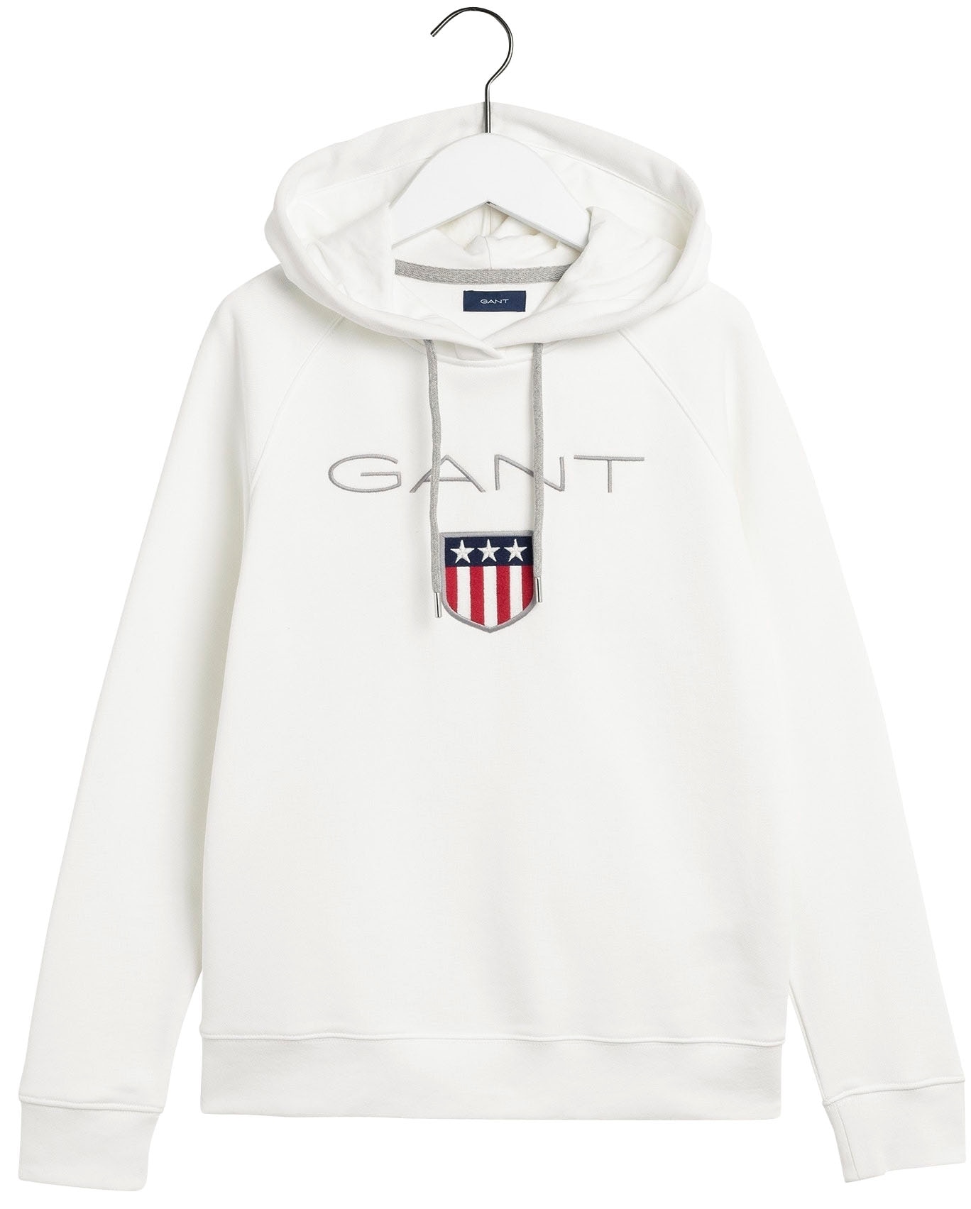 Label-Applikation »GANT Gant mit bestellen BAUR SHIELD | HOODIE«, Sweatshirt großer SWEAT vorne