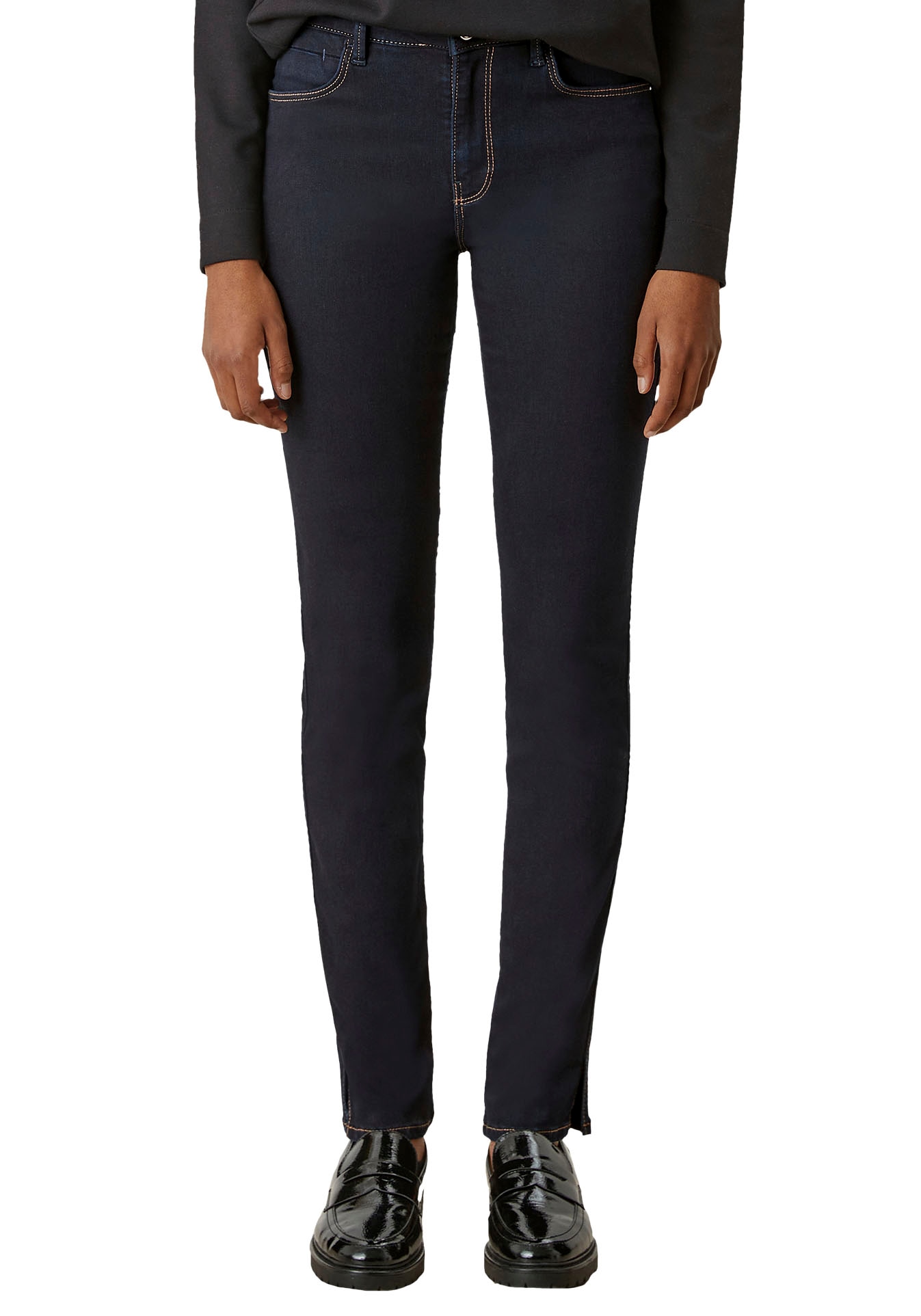 s.Oliver BLACK LABEL Skinny-fit-Jeans, mit Schlitzen im Beinabschluss