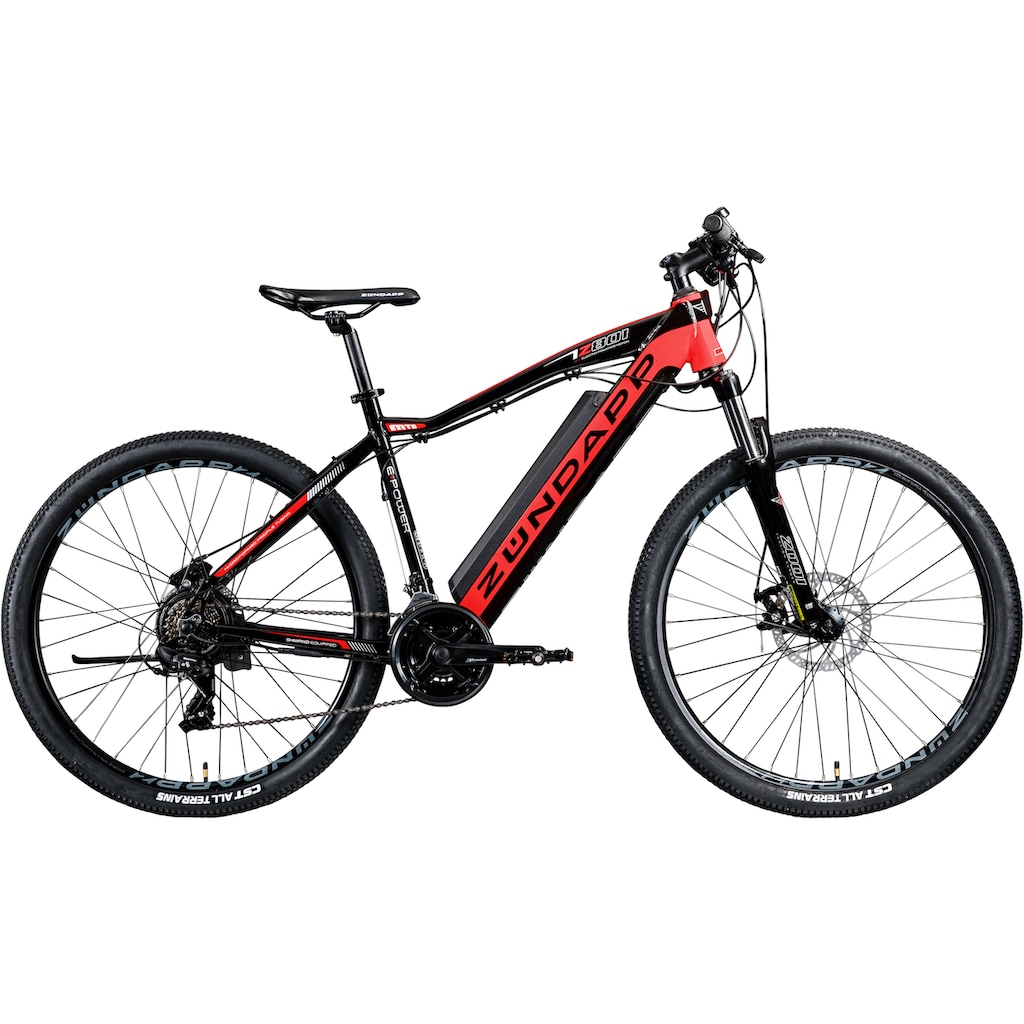 Zündapp E-Bike »Z801«, 21 Gang, Shimano, Tourney RD-TY300, Heckmotor 250 W