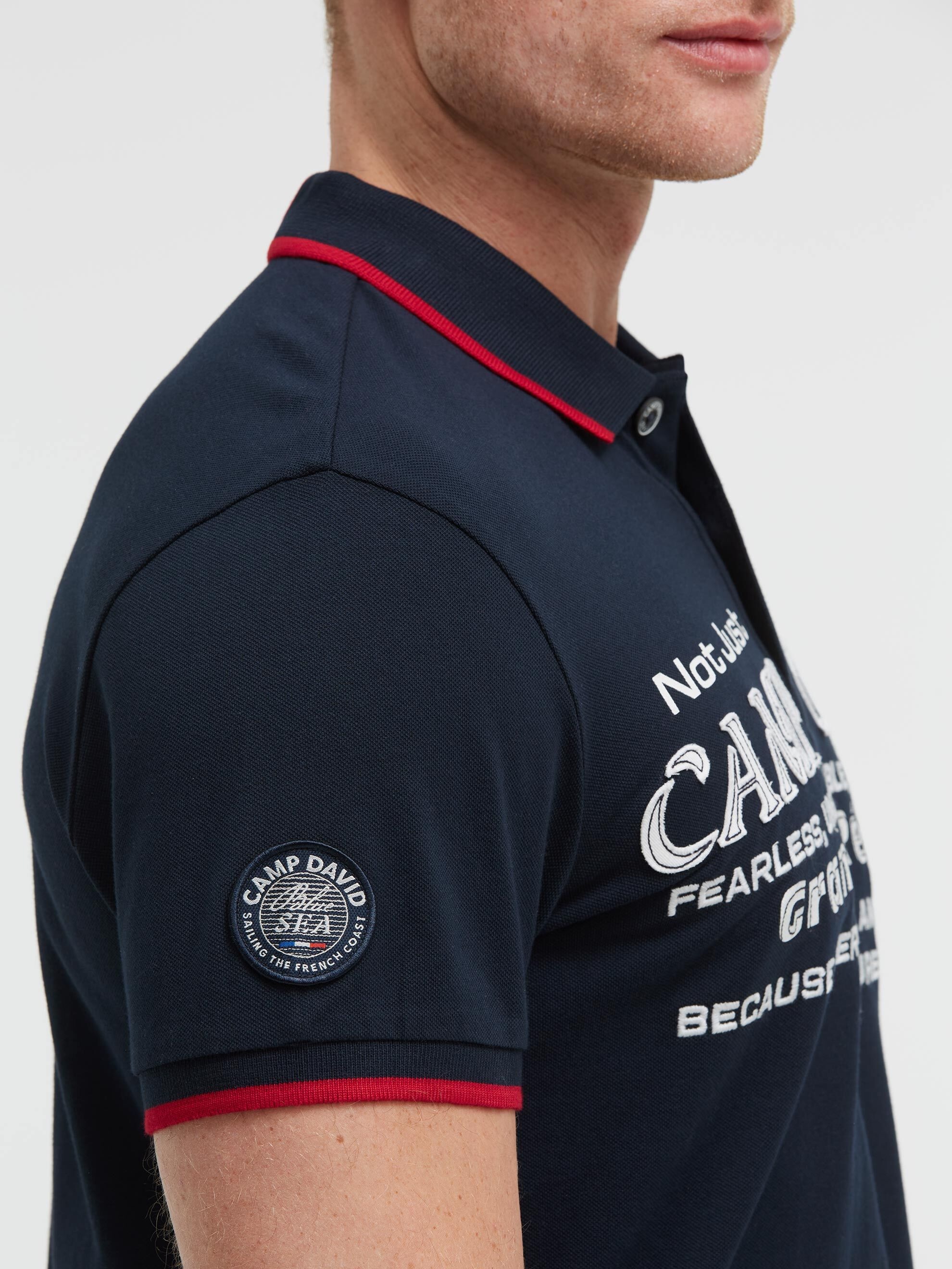 CAMP DAVID Poloshirt mit Baumwolle