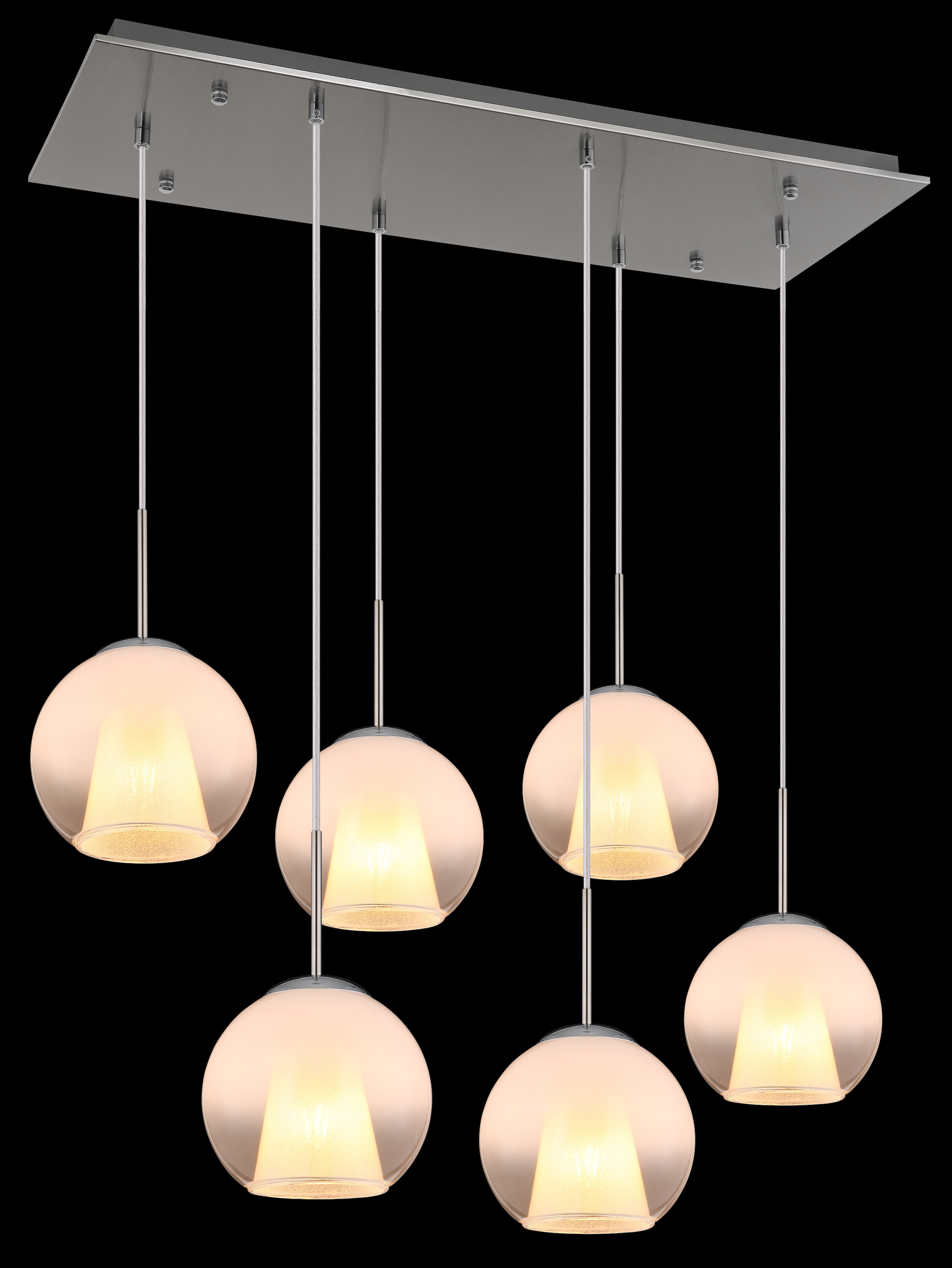GLOBO LIGHTING Hängeleuchte »BARRY«, Leuchtmittel E27 | ohne Leuchtmittel, Hängelampe/Pendelleuchte/Esszimmer/Wohnzimmer/Esstisch