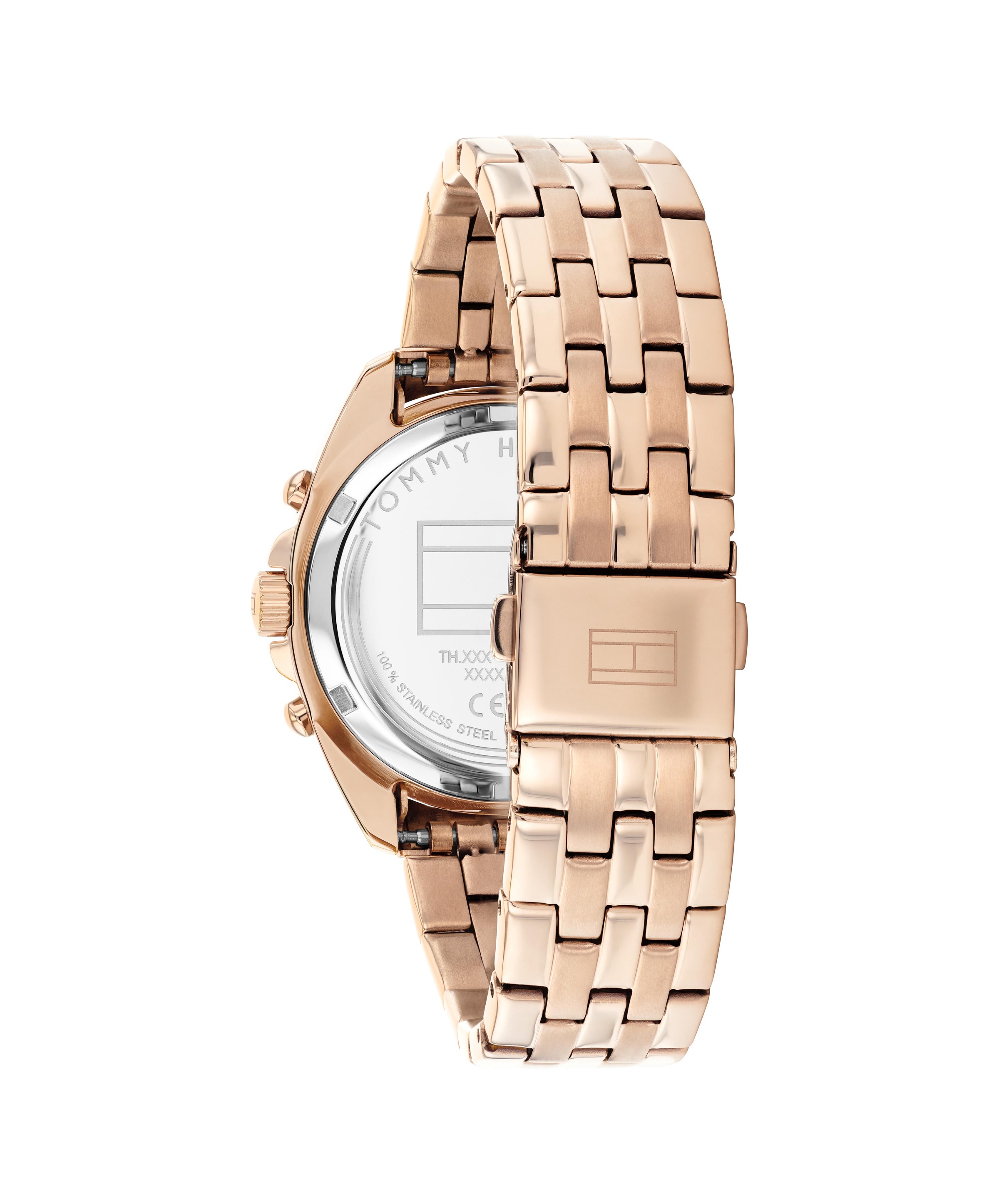 Tommy Hilfiger Multifunktionsuhr »MELLIE«, Quarzuhr, Armbanduhr, Damenuhr, Edelstahlarmband, analog