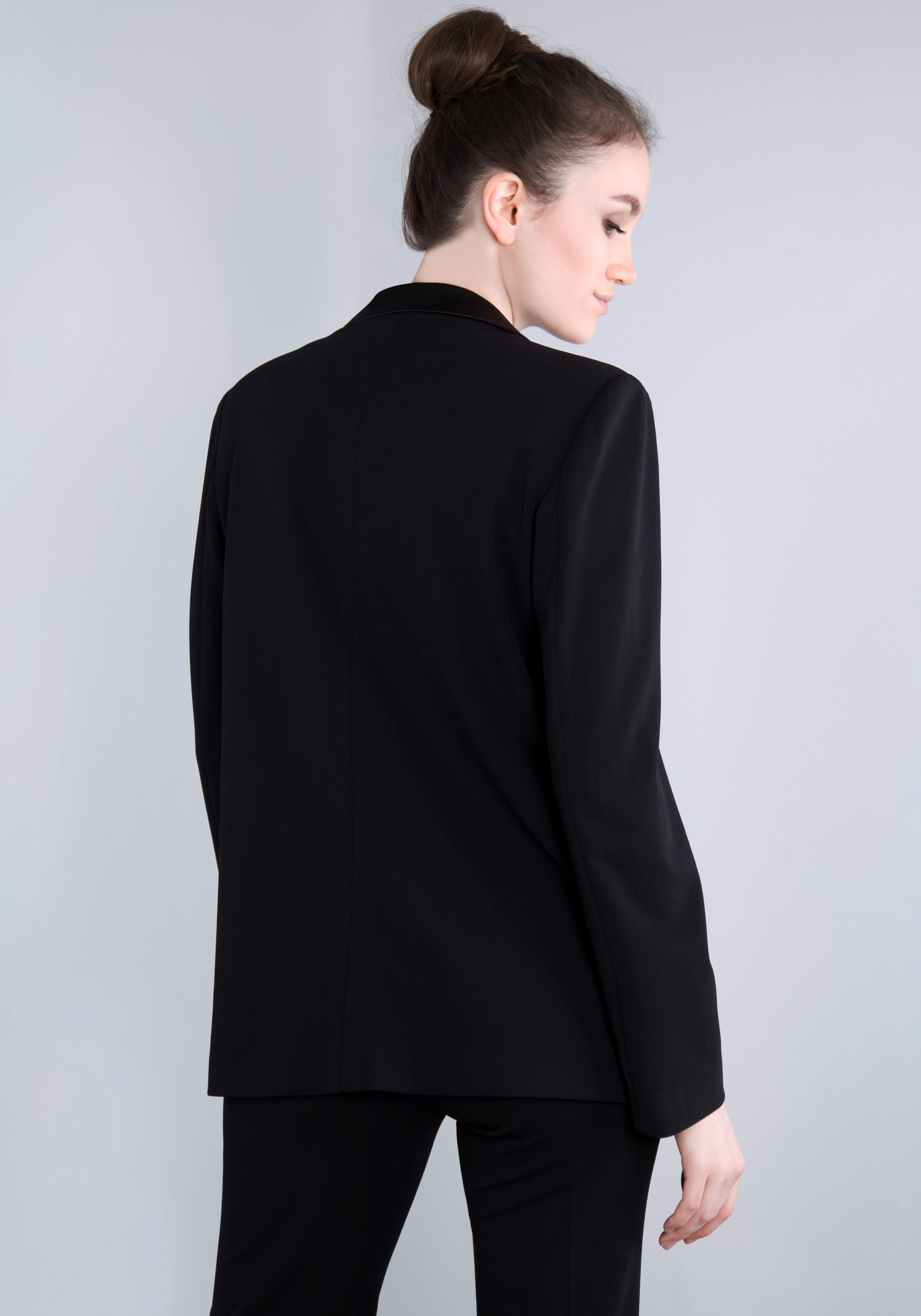 IMPERIAL Longblazer, mit Satindetails und Stretch
