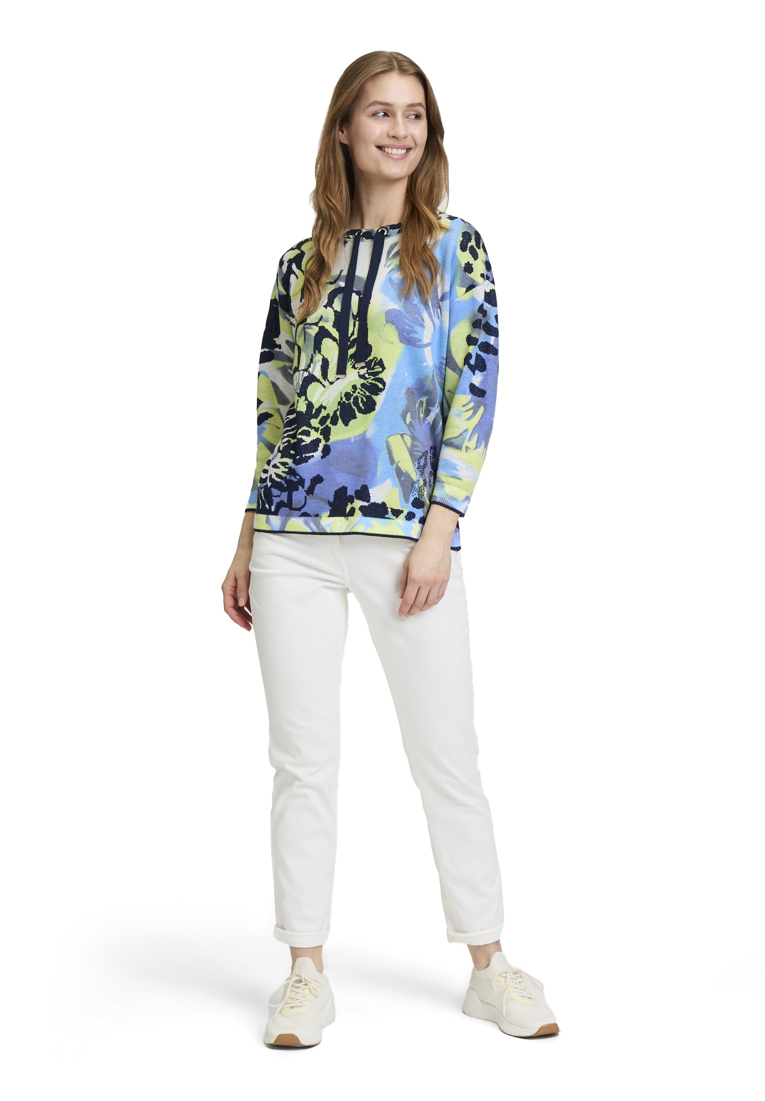Betty Barclay Strickpullover »Betty Barclay Feinstrickpullover mit Leoprint«, (1 tlg.), Druck