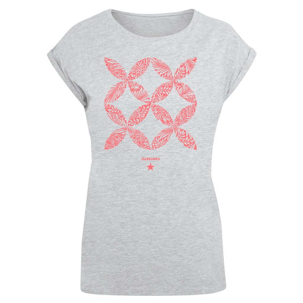 F4NT4STIC T-Shirt »Blumenmuster Coral«