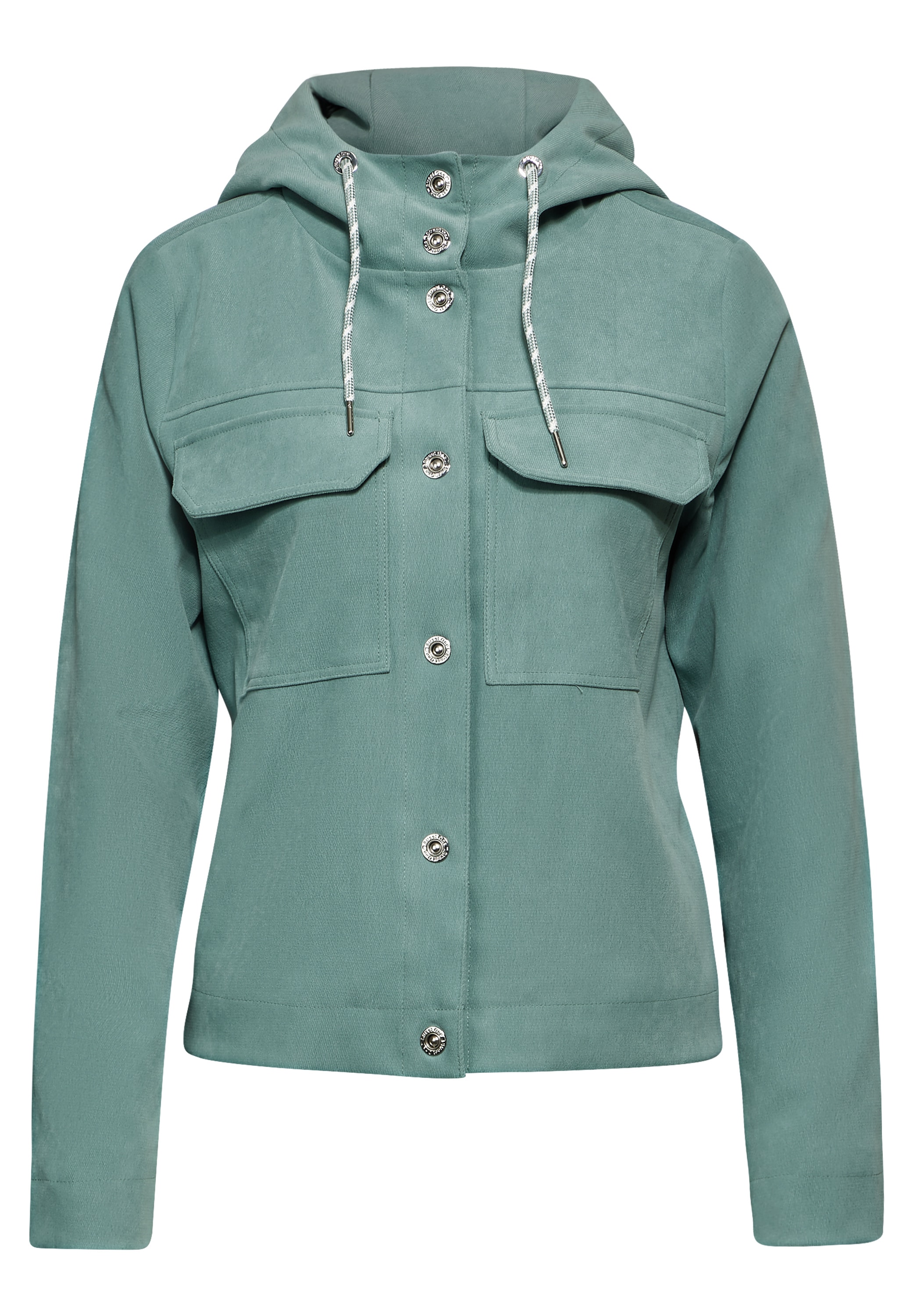 STREET ONE Kurzjacke, mit Kapuze, in angenehmen Materialmix