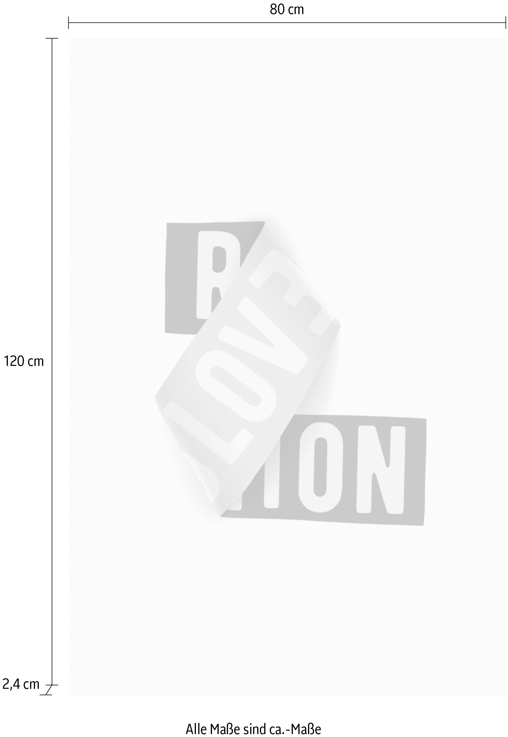queence Acrylglasbild »Revolution«, Sprüche-Sprüche & Texte-Schriftzug, Fine Art-Print in Galeriequalität
