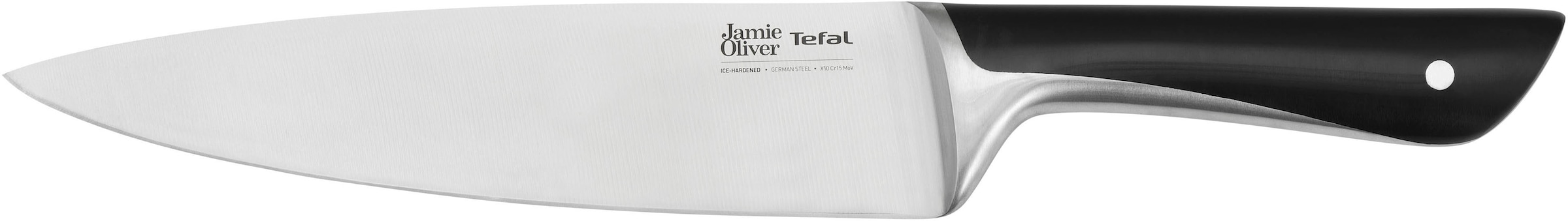 Tefal Pfannen-Set »Jamie Oliver Cook Smart«, Edelstahl 18/10, (Set, je 1 Pfanne 20/24/28 cm, 1 Kochmesser), stilvolle Edelstahl-Pfannen, inkl. Kochmesser, Rezeptbuch