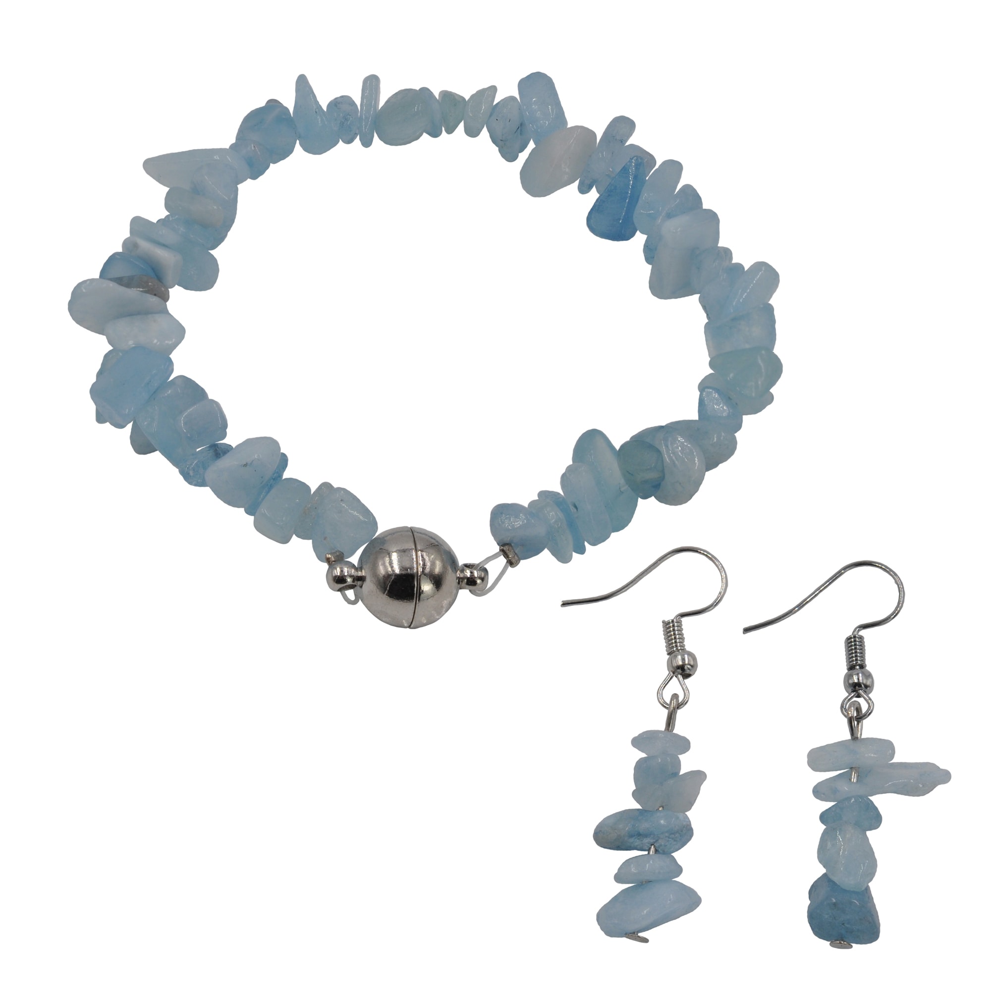 Steuer Paar Ohrhänger "Metall Aquamarine hellblau" günstig online kaufen