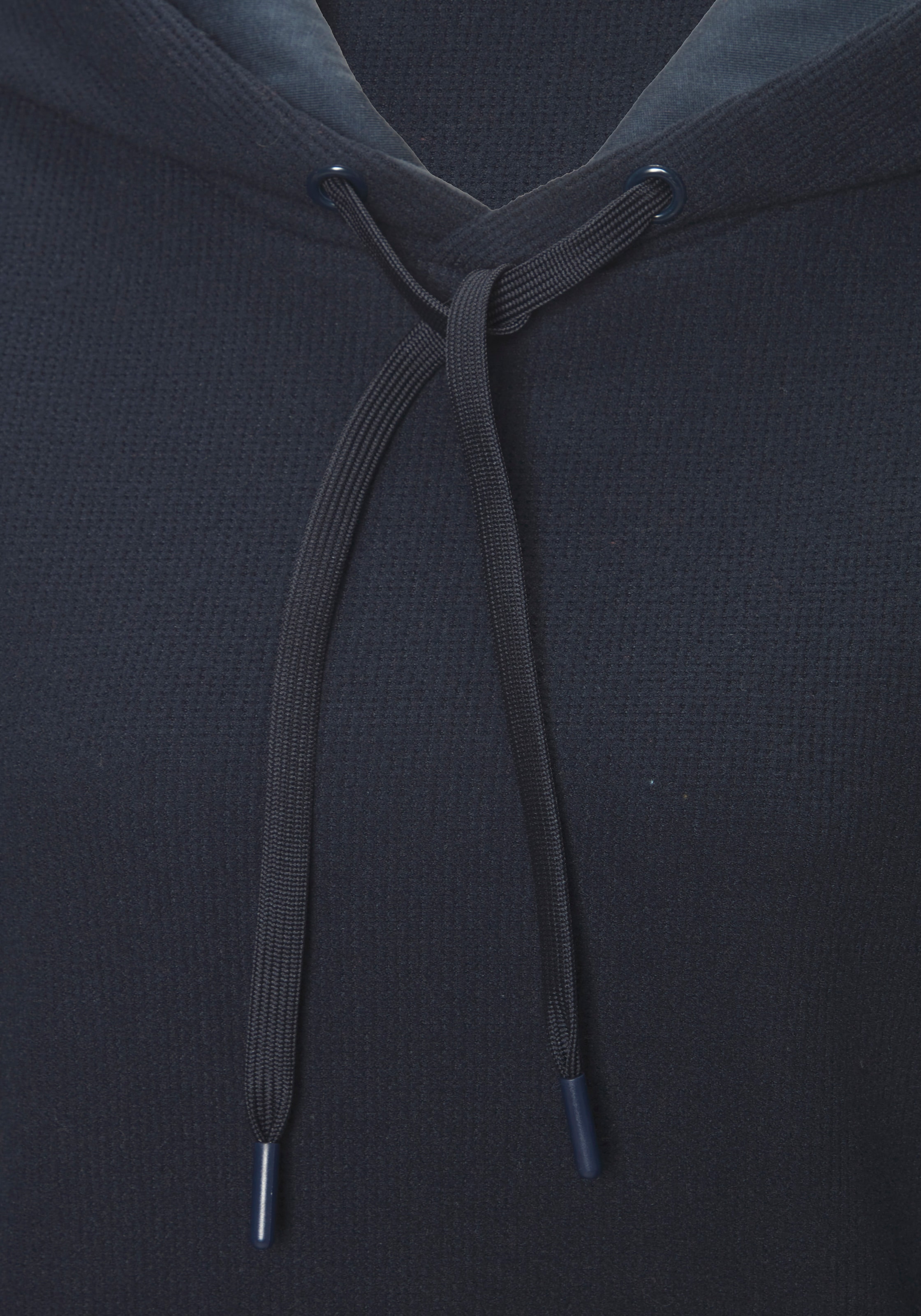 LASCANA Kapuzensweatshirt , in modischer Piqué-Optik
